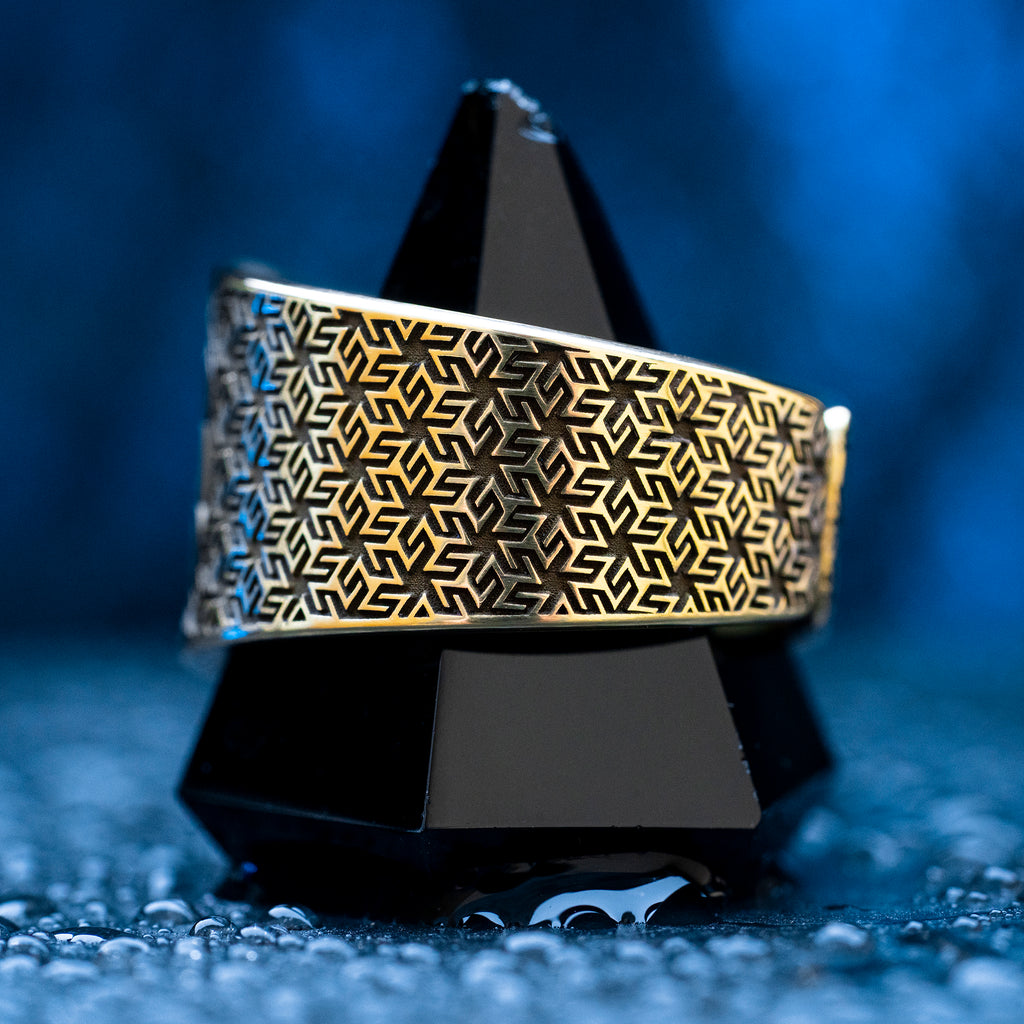 Antahkarana Ring: Sacred Geometry Spiritual Jewelry, Meditation Energy Symbol, Reiki Healing, Mind Body Soul