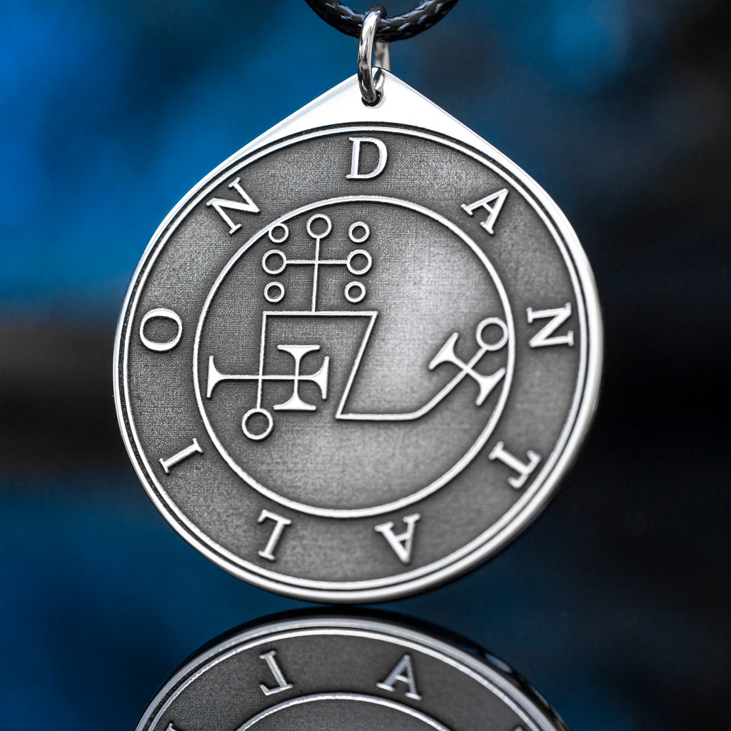 Dantalion Seal Amulet Pendant: Lesser Key of Solomon Talisman