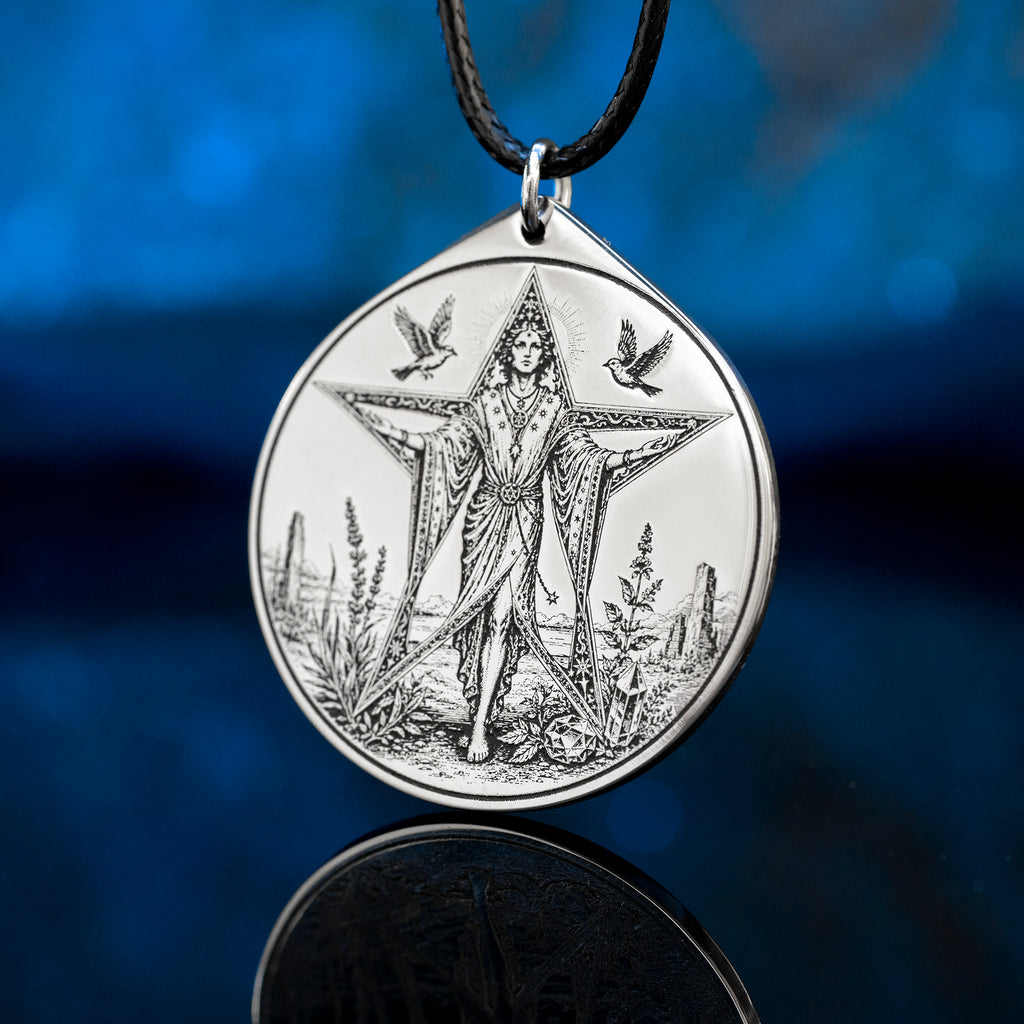 Decarabia Seal Pendant: Demon of Herbs, Gemstones, Stars and Hidden Knowledge, Solomon Goetia