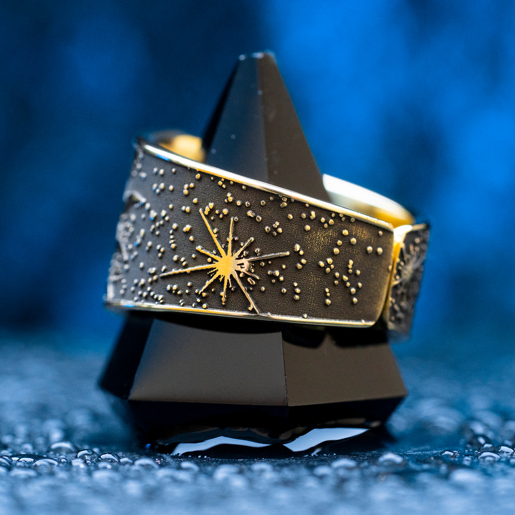 Archangel CAHETEL Seal Ring: Angel of Fortune and Divine Blessings, Goetia Solomon Kabbalah Amulet