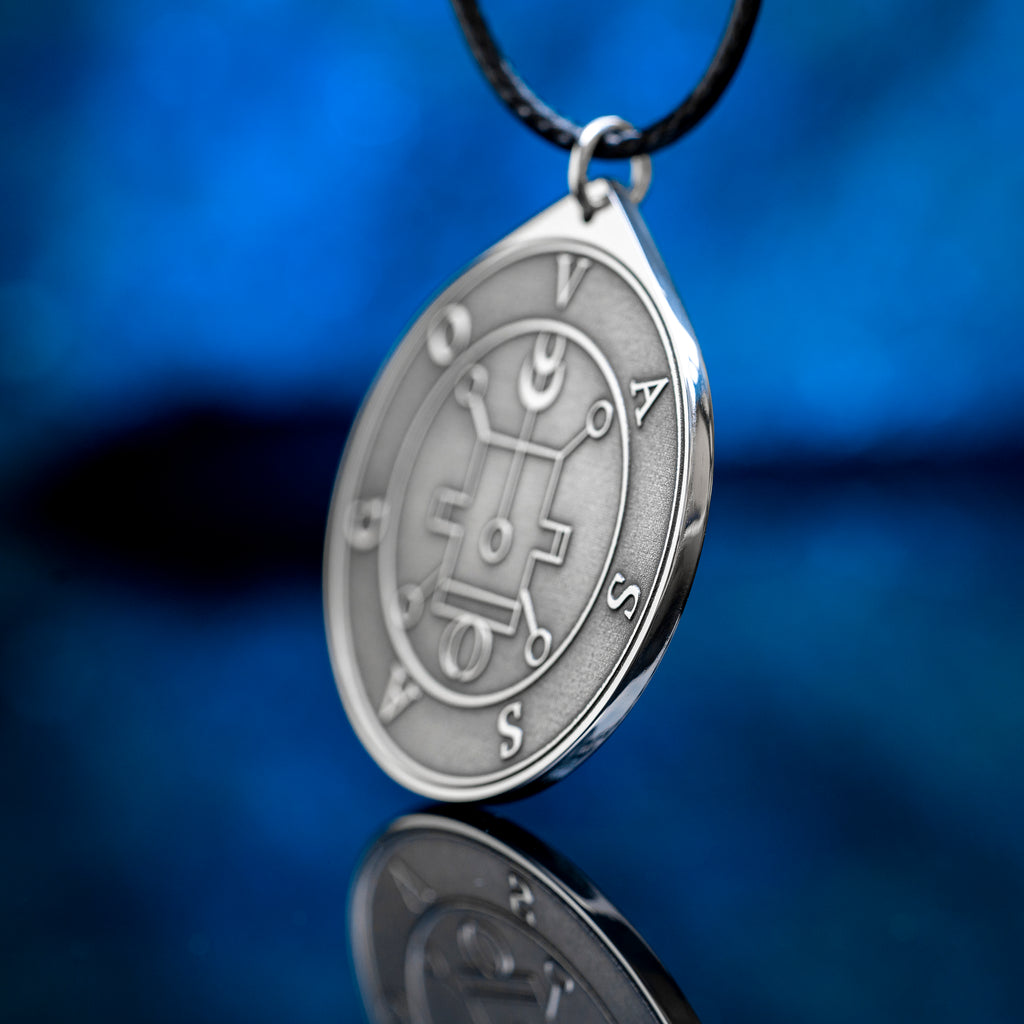Vassago Seal Pendant: Demon of Prophecy, Hidden Things, Lost Knowledge, Ars Goetia Talisman