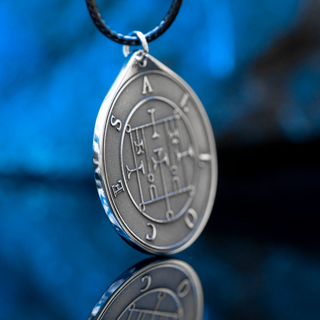 Alloces Seal Pendant: Demon of Astronomy and Sciences, Goetia Solomon Kabbalah Amulet