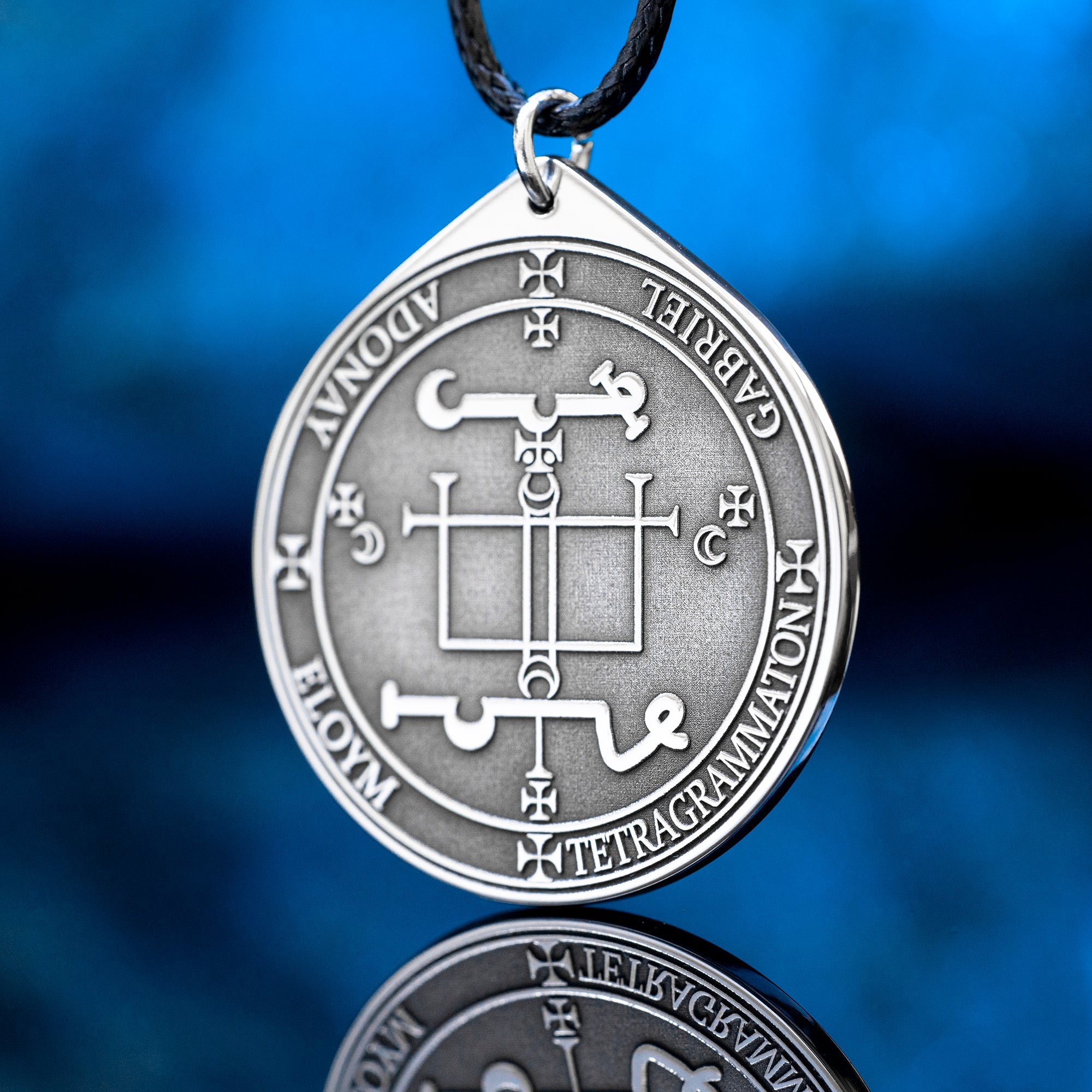 Archangel Gabriel Pendant: Angel of Restoration and Revelation, Protection Amulet, Solomon Goetia Kabbalah Talisman