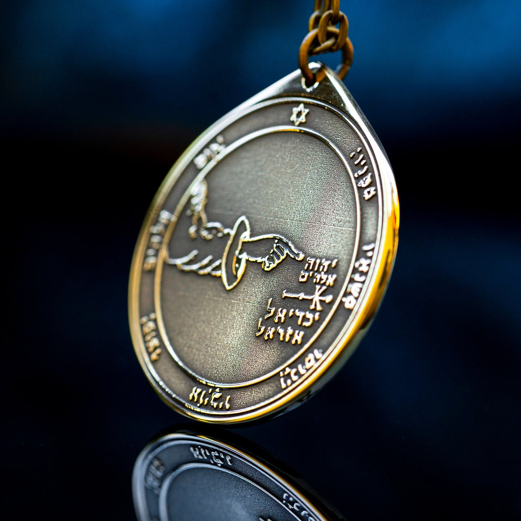 The Fifth Pentacle of the Moon pendant Solomon kabbalah amulet talisman seal goetia occult magic lemegeton