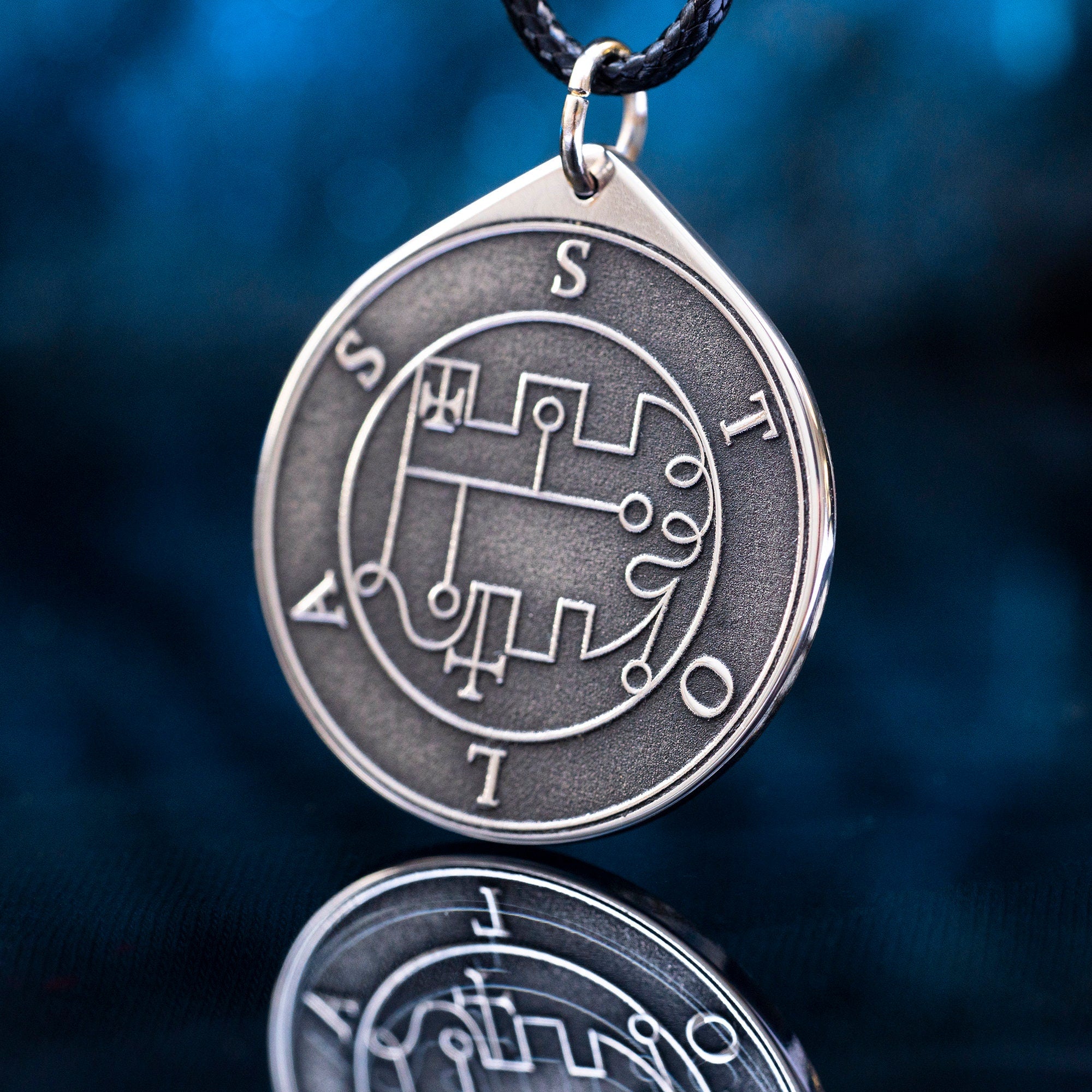 Stolas Seal Pendant: Demon of Celestial Knowledge and Stars, Goetia Solomon Kabbalah Occult Talisman