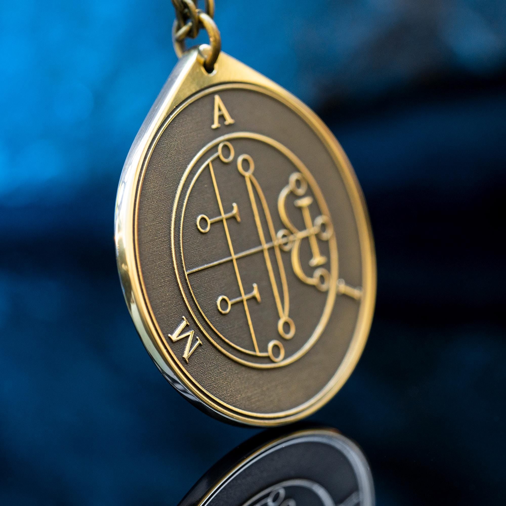 Duke Aim Demon of True Answers - Lesser Key of Solomon Seal demon pendant amulet kabbalah occult magic goetia talisman