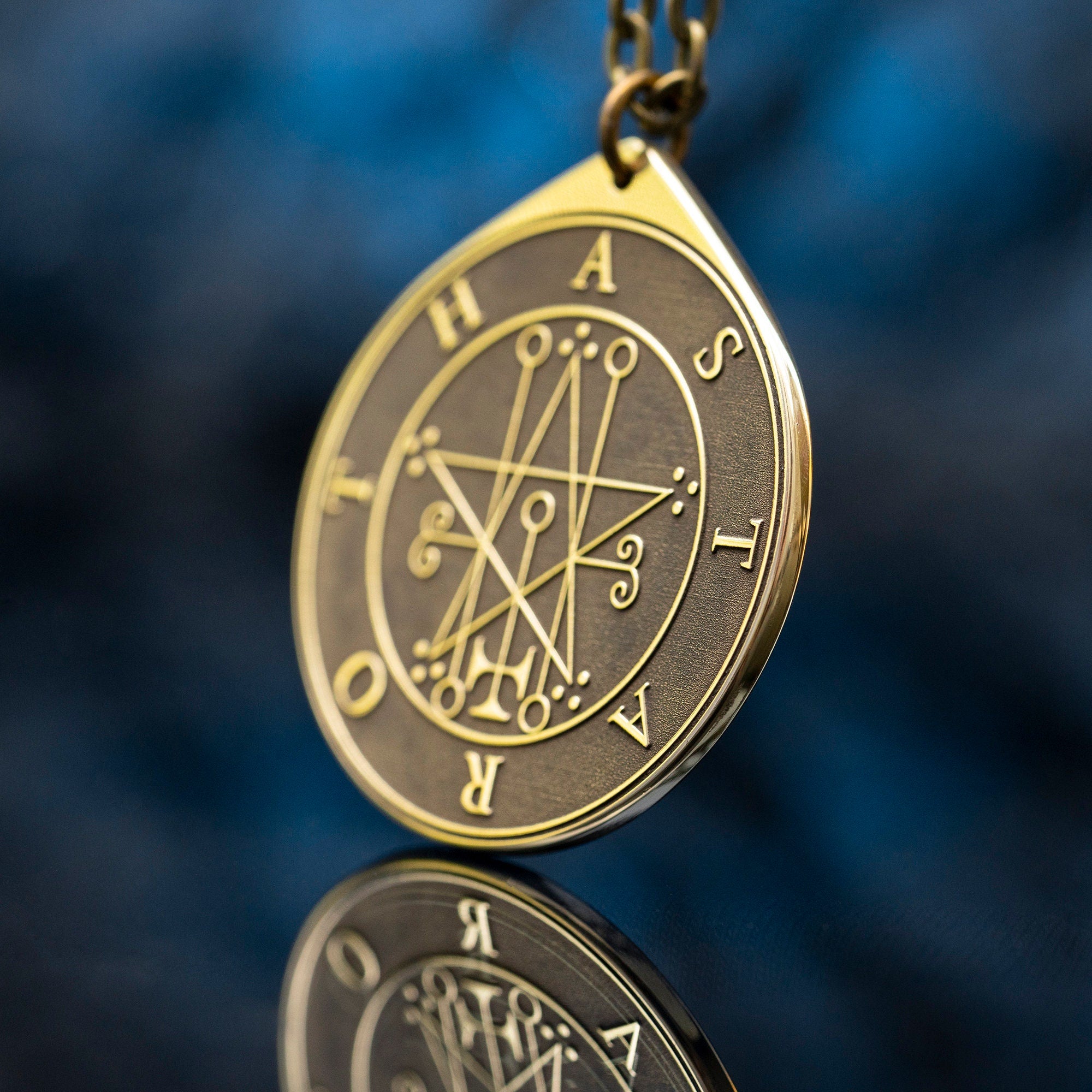 Astaroth Seal Pendant: Demon of Prophecy and Revelation, Solomon Goetia Kabbalah Occult Talisman