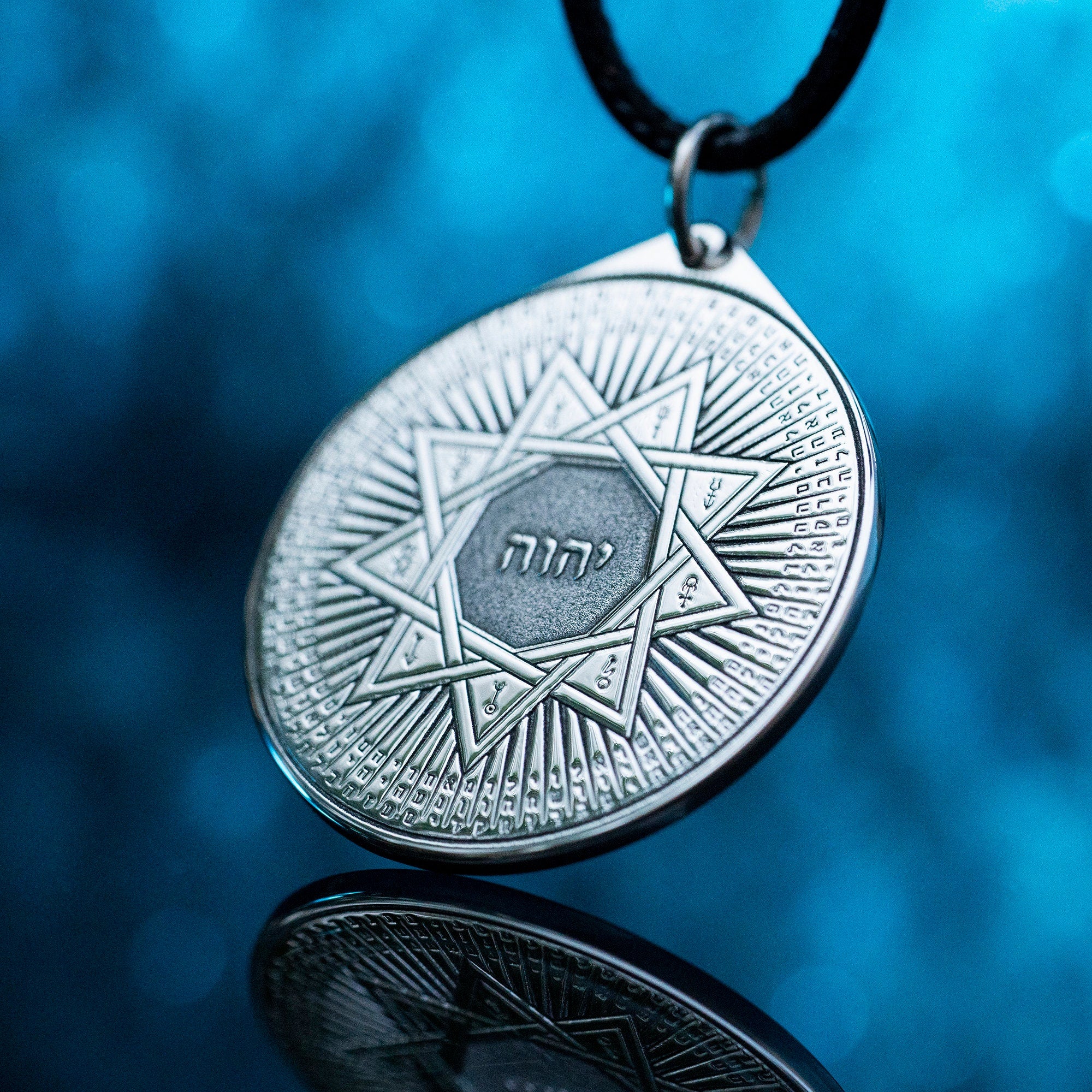 72 Names of God Pendant: Kabbalah Amulet, Solomon Seal Talisman