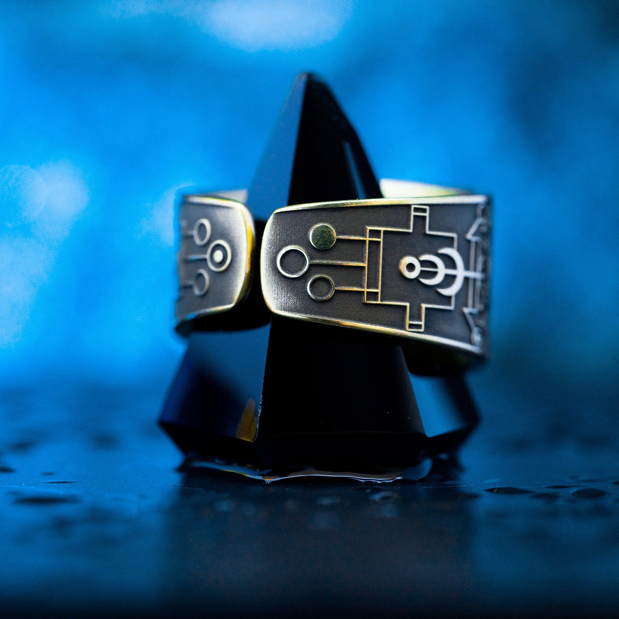 Vassago Seal Ring: Demon of Hidden Truths and Revelation, Goetia Solomon Kabbalah amulet