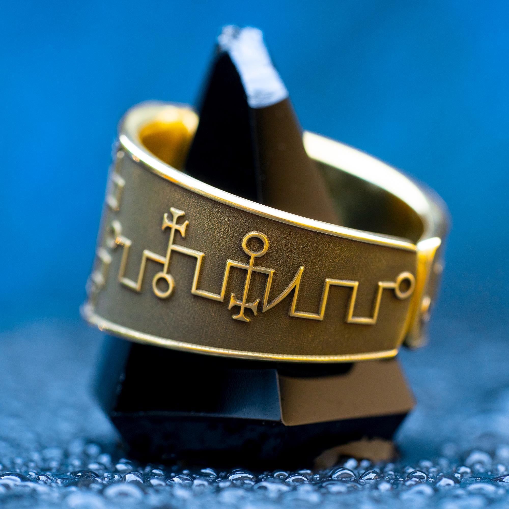 Zagan Brass Ring: Demon of Alchemy and Transmutation, Solomon kabbalah amulet, Occult Magic