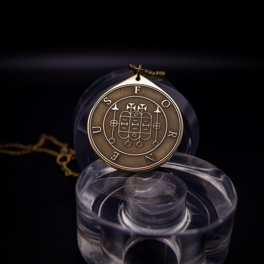 Forneus Seal Pendant: Demon of Rhetoric and Reputation, Solomon Goetia Kabbalah