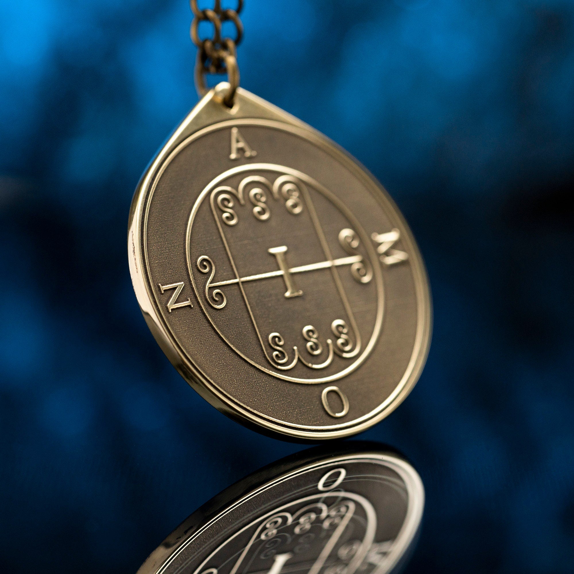 Amon Seal Pendant: Demon of Foresight and Reconciliation, Solomon Goetia magic Kabbalah