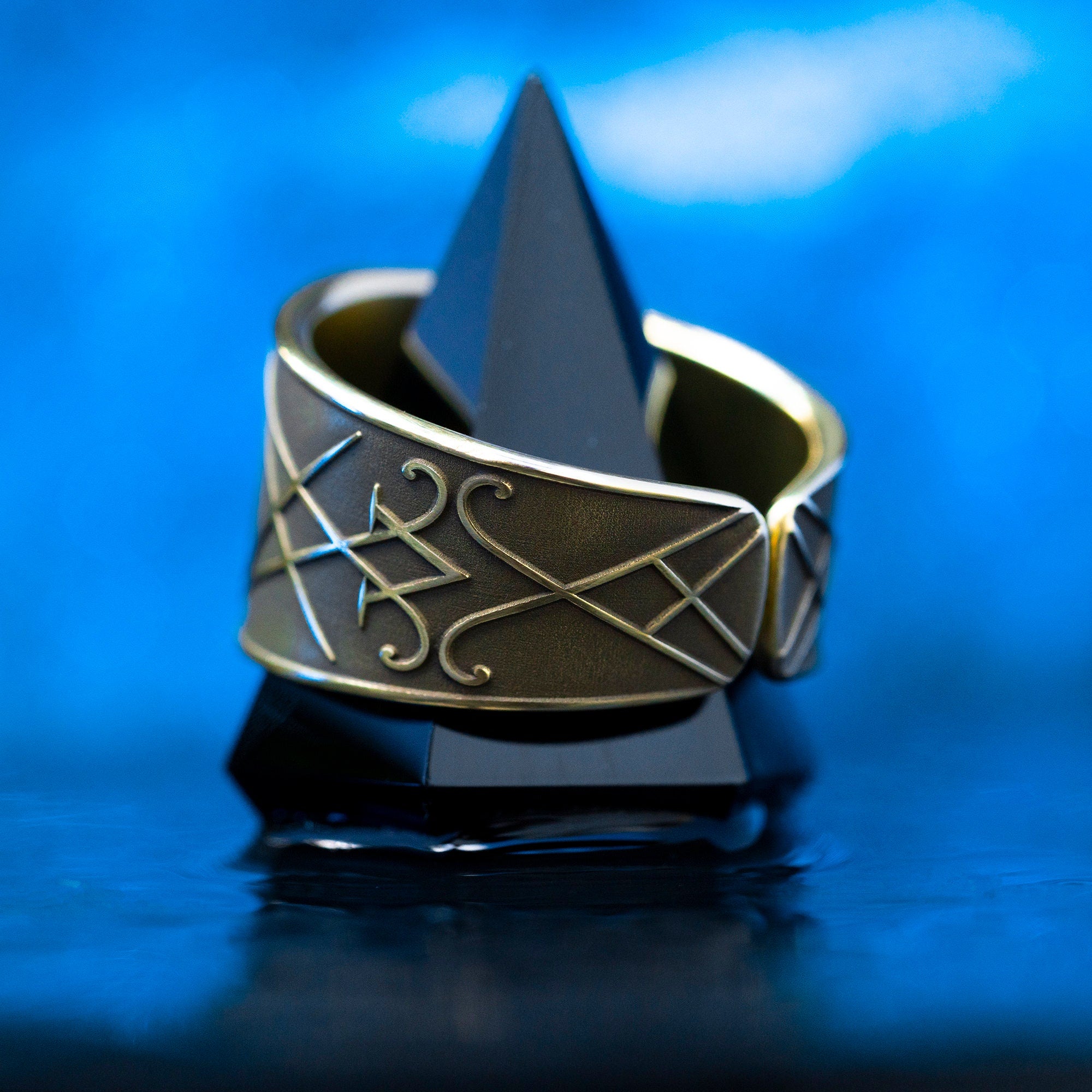 Lucifer Seal Ring: Demon of Light and Wisdom, Goetia Solomon Kabbalah Talisman