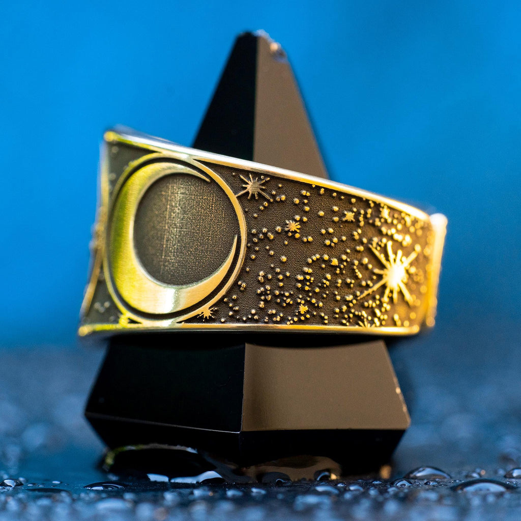 Goetia Third Pentacle of the Moon Ring: Kabbalah Amulet Talisman