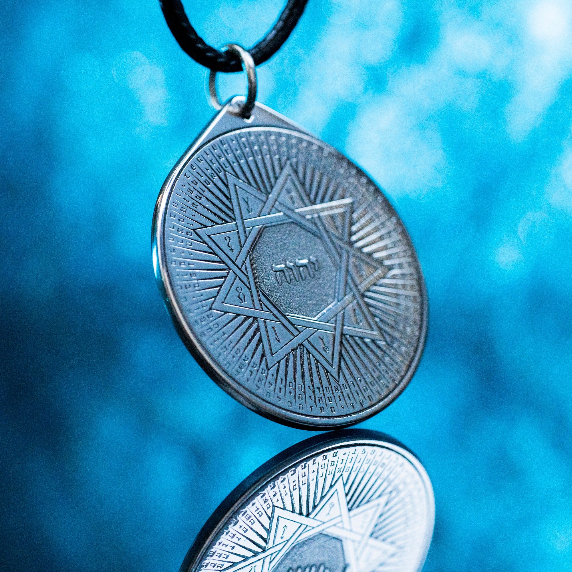 72 Names of God Pendant: Kabbalah Amulet, Solomon Seal Talisman