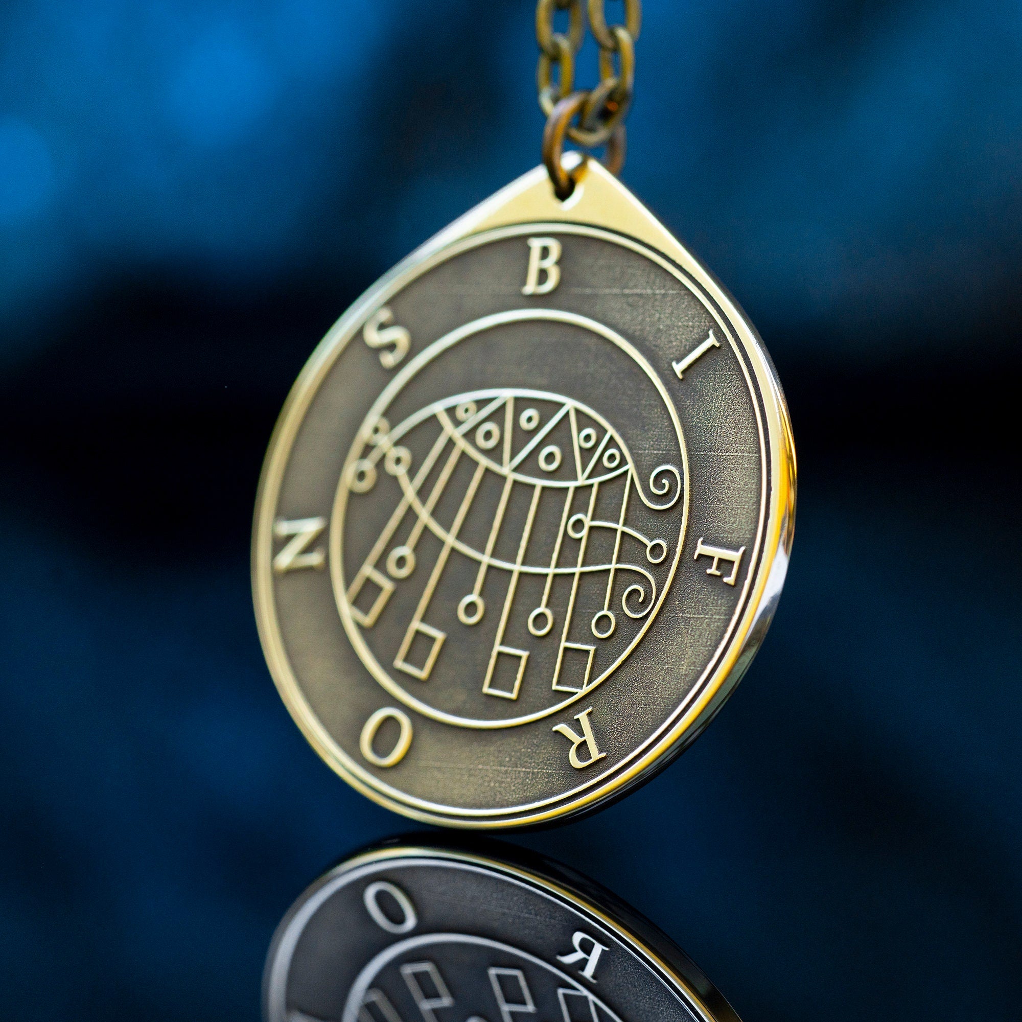 Earl Bifrons Seal Pendant: Lesser Key of Solomon Amulet
