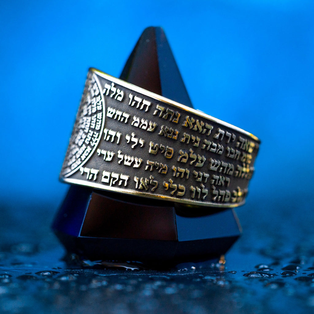 72 Names of God Ring: Sacred Energy, Divine Vibration, Solomon Goetia Kabbalah Amulet
