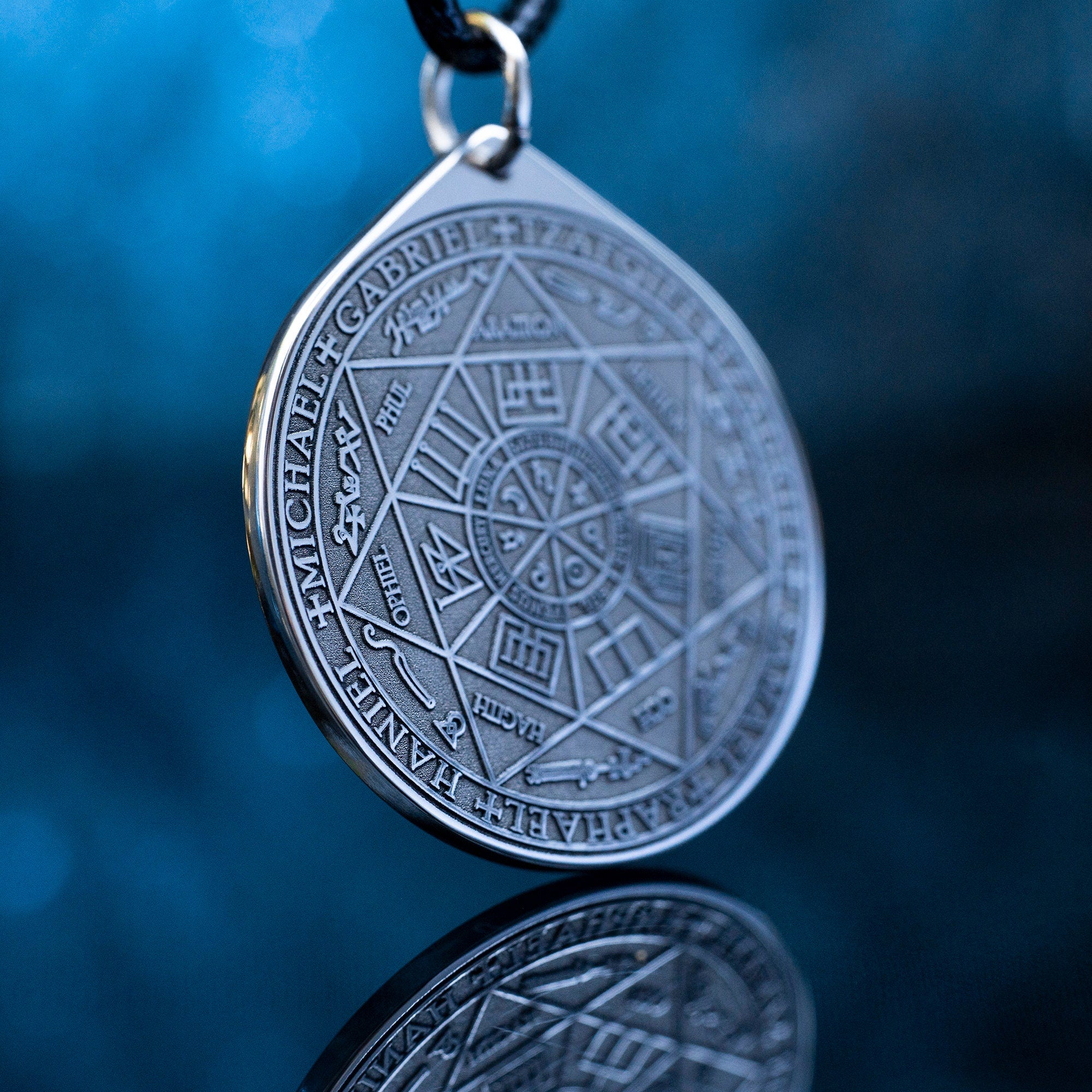 Seven Archangels Seal Pendant: Goetia Solomon Kabbalah Amulet