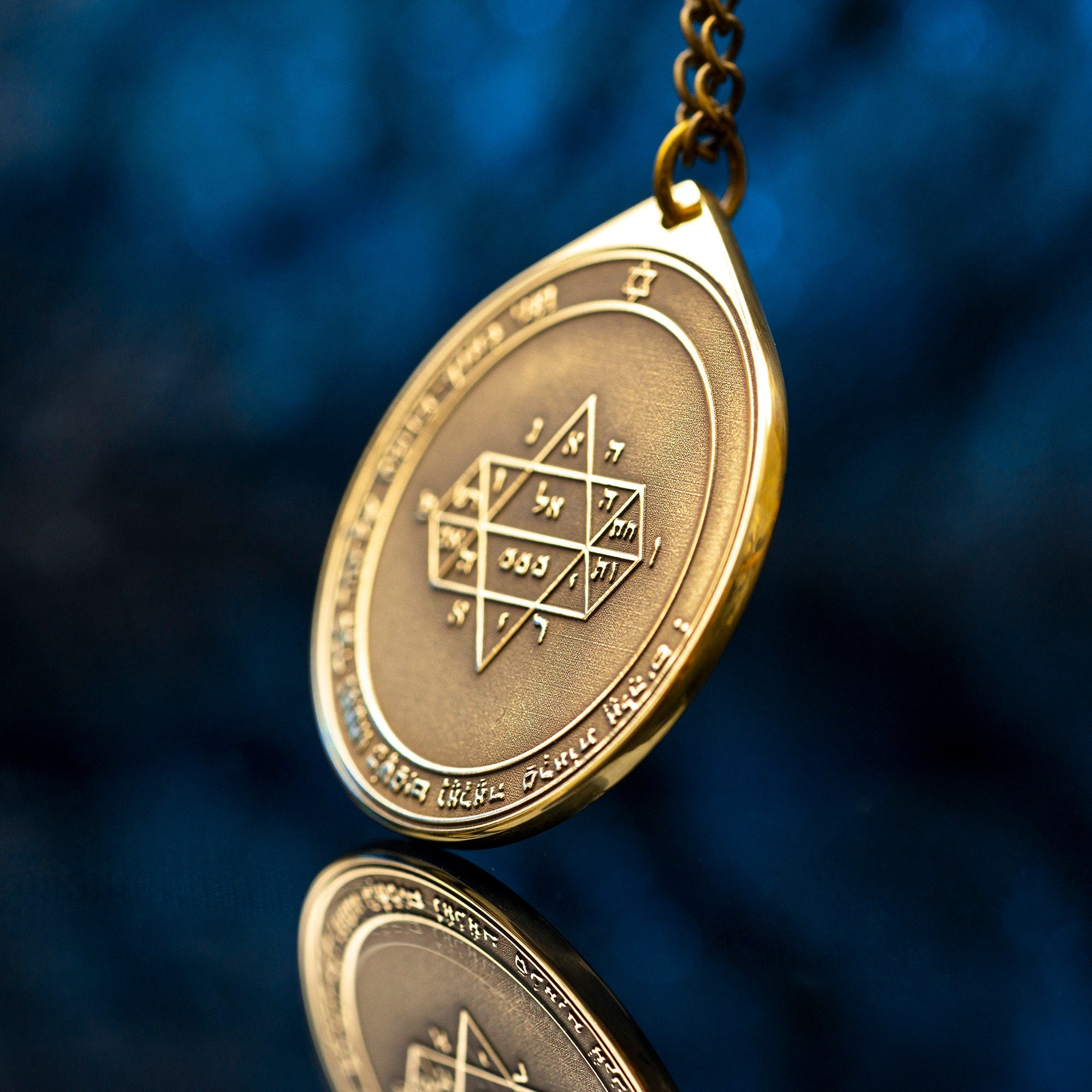 The Fifth Pentacle of Jupiter pendant Solomon kabbalah amulet talisman seal goetia occult magic lemegeton