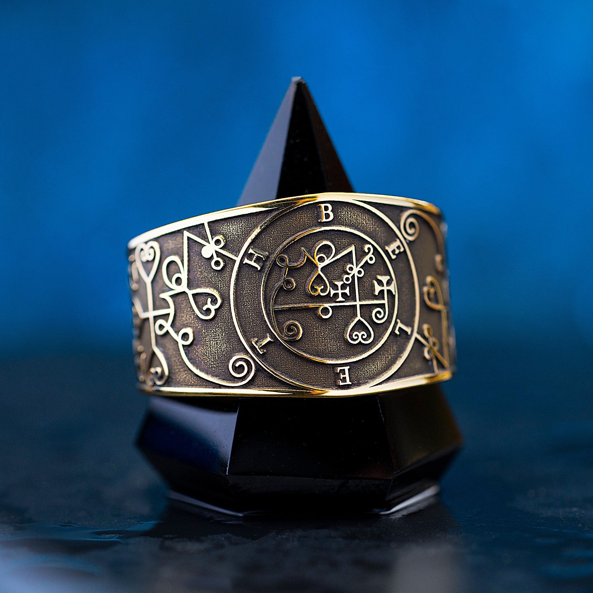 Beleth Seal Ring: Demon of Love and Royal Power, Solomon Goetia Kabbalah Occult Talisman