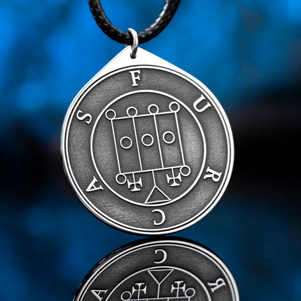 Furcas Seal Pendant: Talisman of Wisdom and Eloquence, Goetia magic amulet