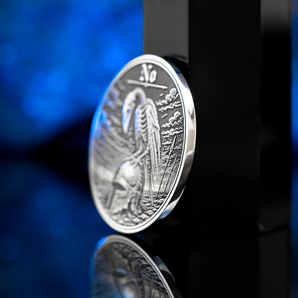 Raven Decision Coin: Yes No Oracle Flip Token, War Fate Talisman Medallion