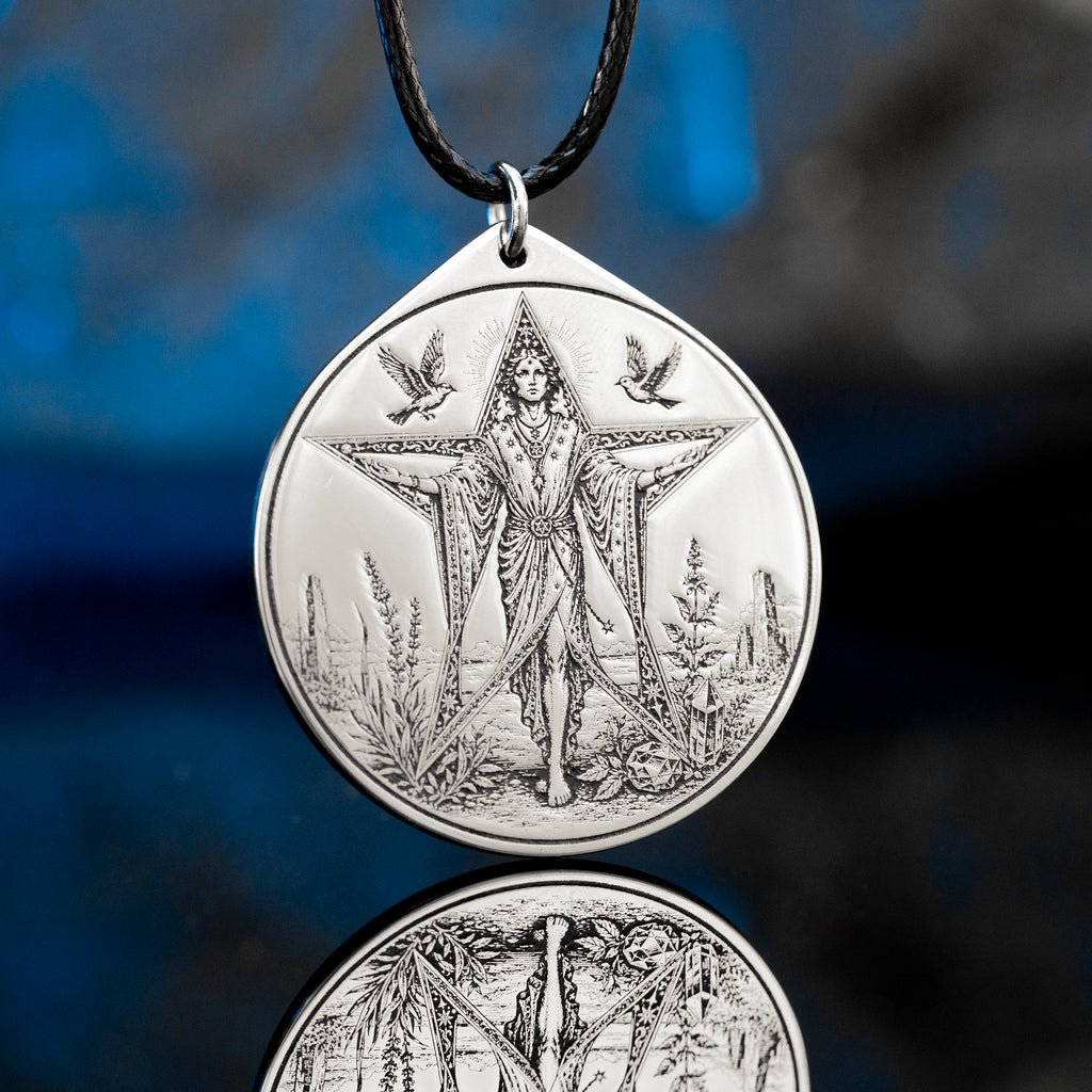 Decarabia Seal Pendant: Demon of Herbs, Gemstones, Stars and Hidden Knowledge, Solomon Goetia