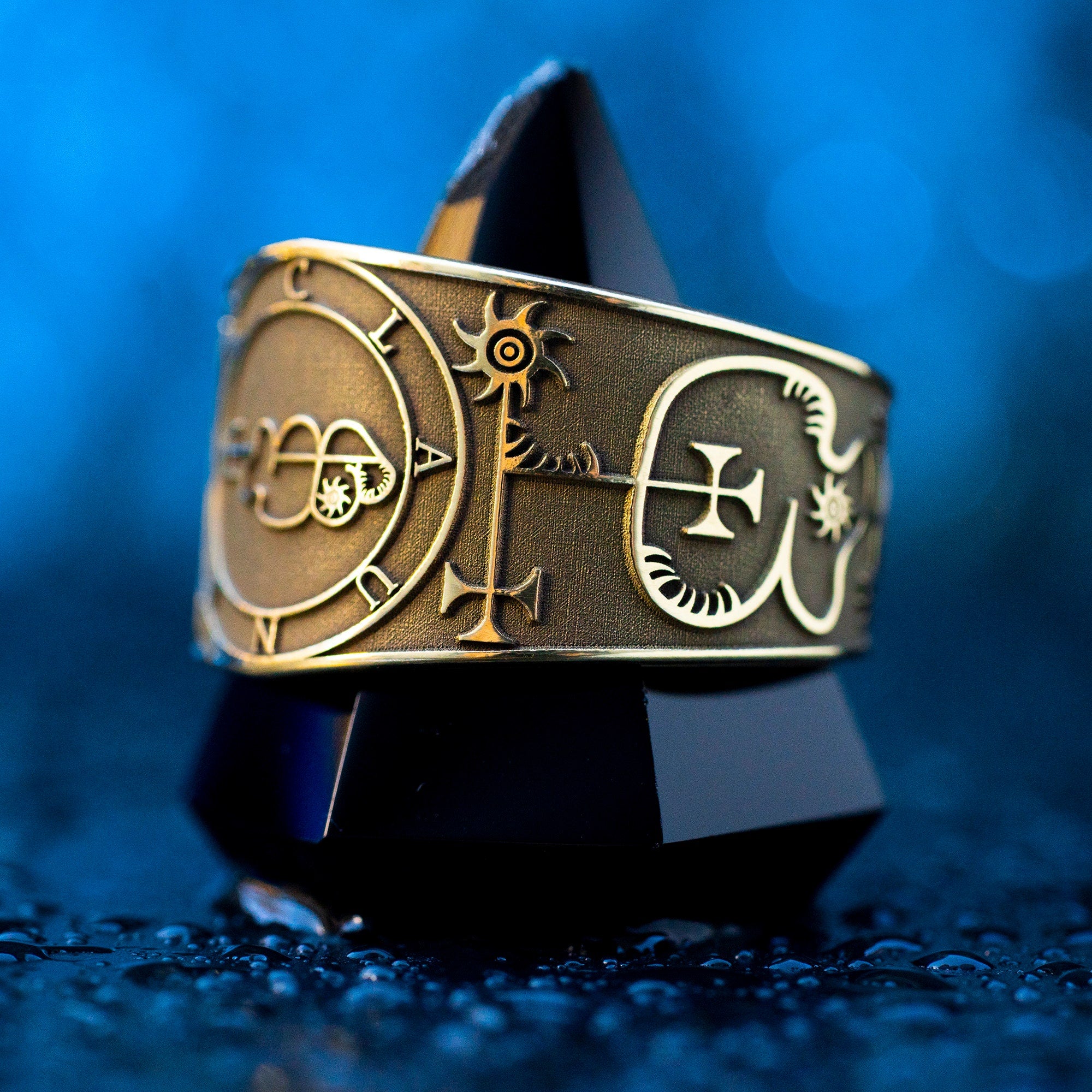 Clauneck Seal Ring: Spirit of Wealth and Riches, Demon of Hidden Treasures, Goetia Solomon Occult
