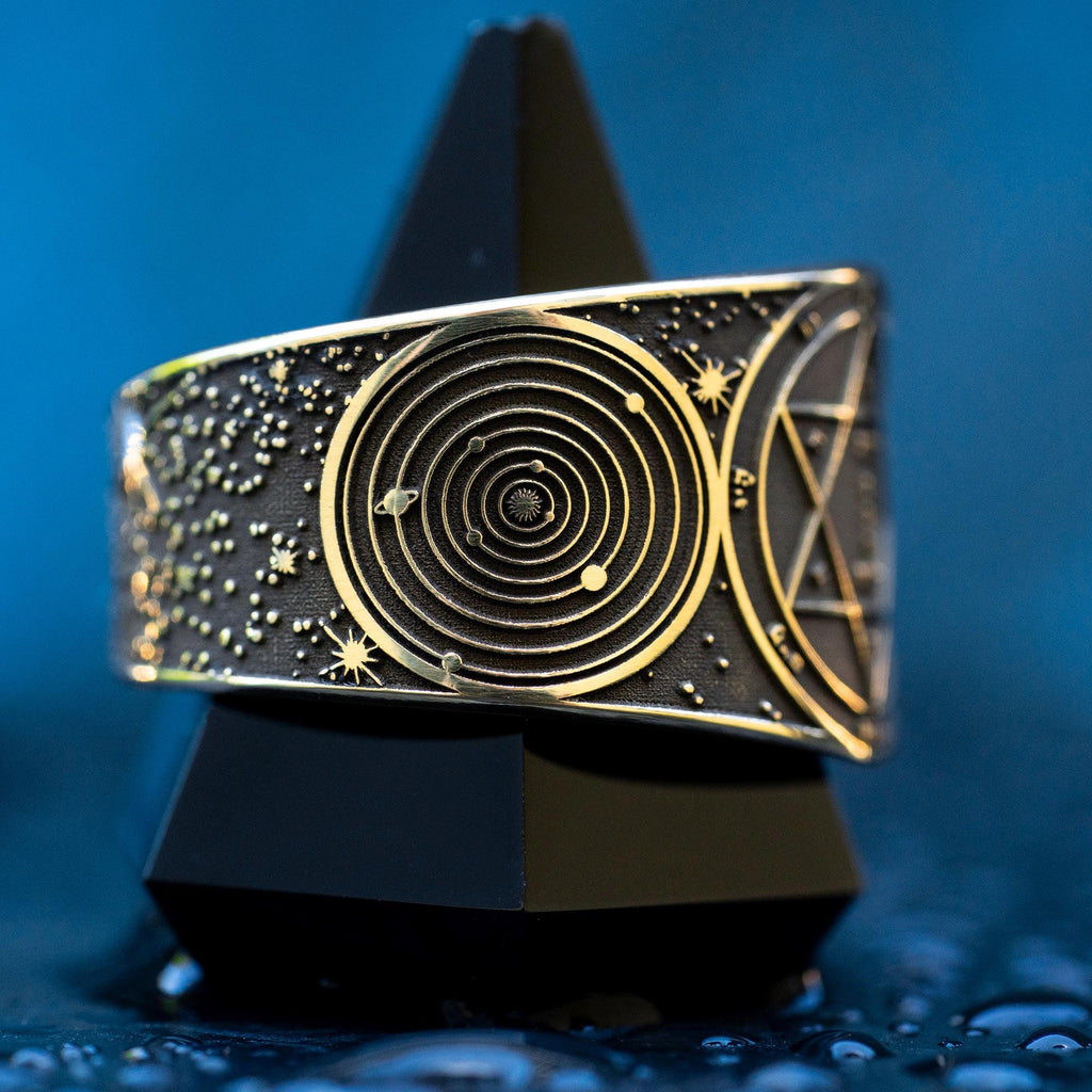 Goetia Second Pentacle of Mars Ring: Kabbalah Seal of Solomon Amulet