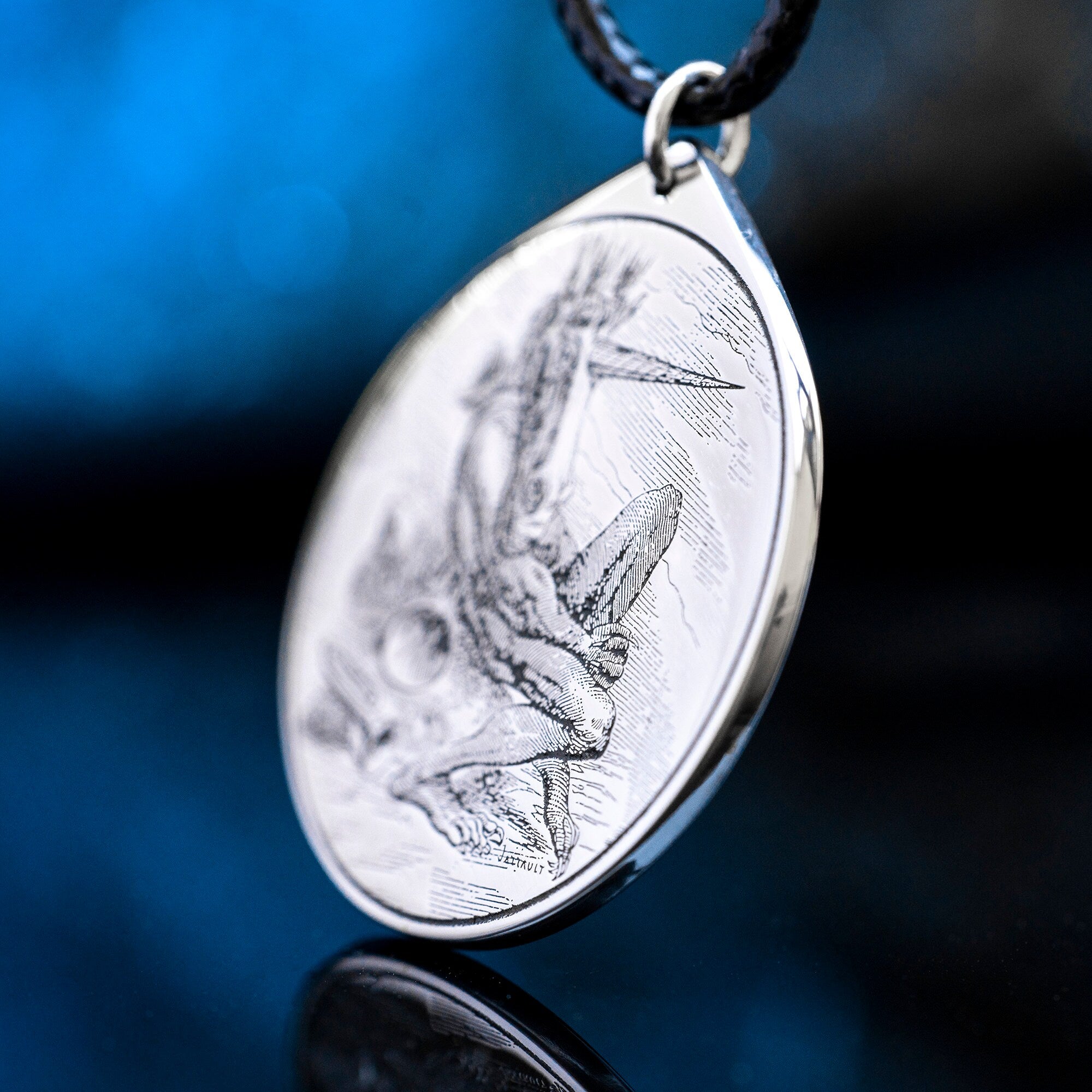 Amdusias Seal Pendant: Demon of Hidden Music and Resonance, Goetia Solomon Kabbalah Amulet