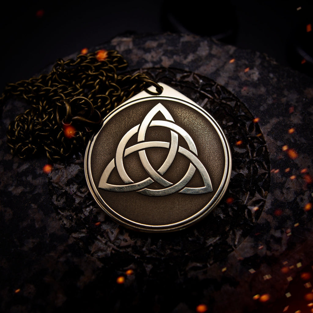 Triquetra Symbol Pendant: Celtic Viking Amulet Talisman