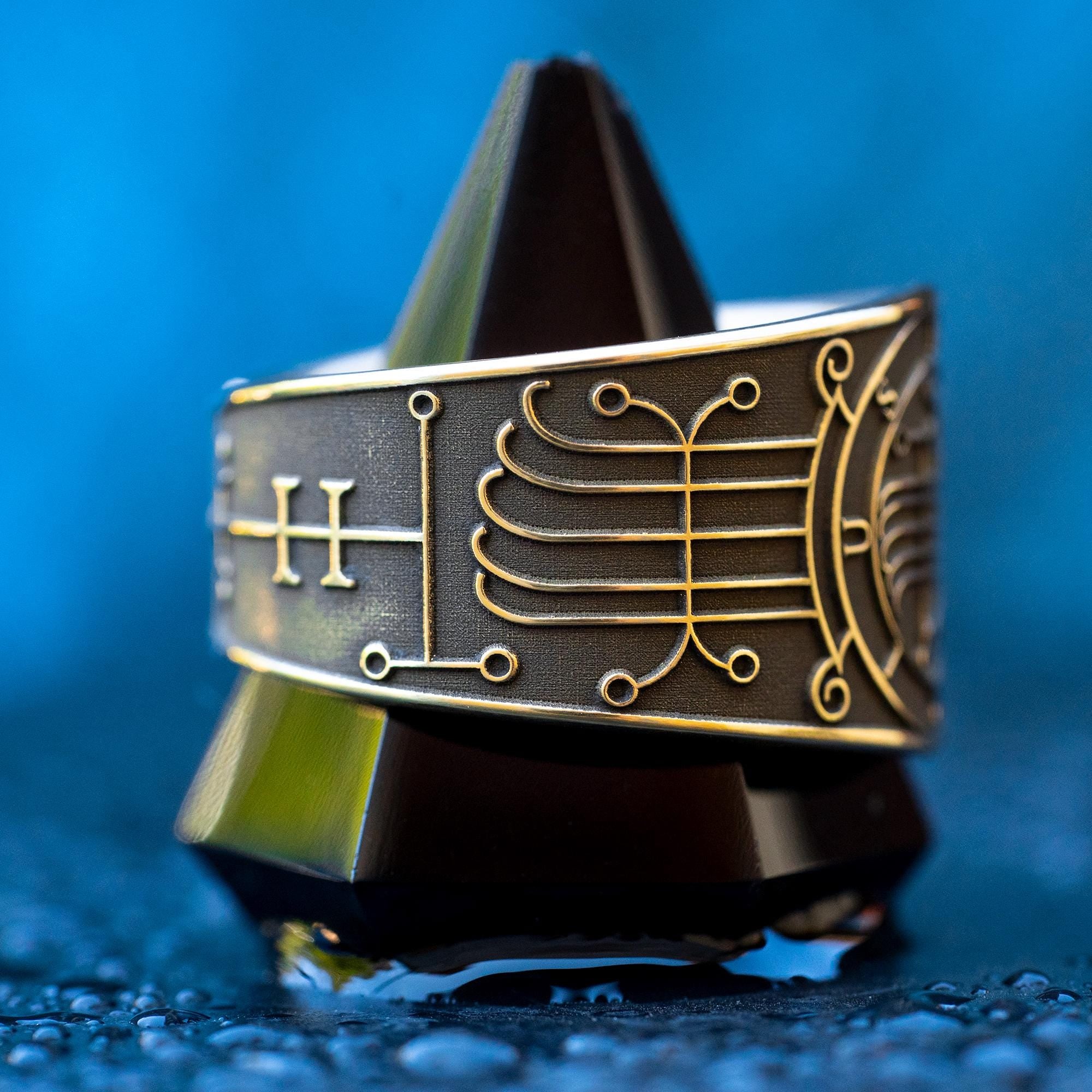 Naberius Seal Ring: Demon of Eloquence and Rhetoric, Solomon Goetia Kabbalah talisman