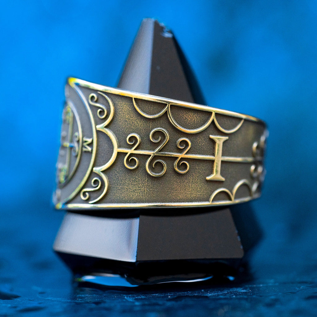 Amon Seal Ring: Demon of Foresight and Reconciliation, Solomon Goetia Kabbalah magic