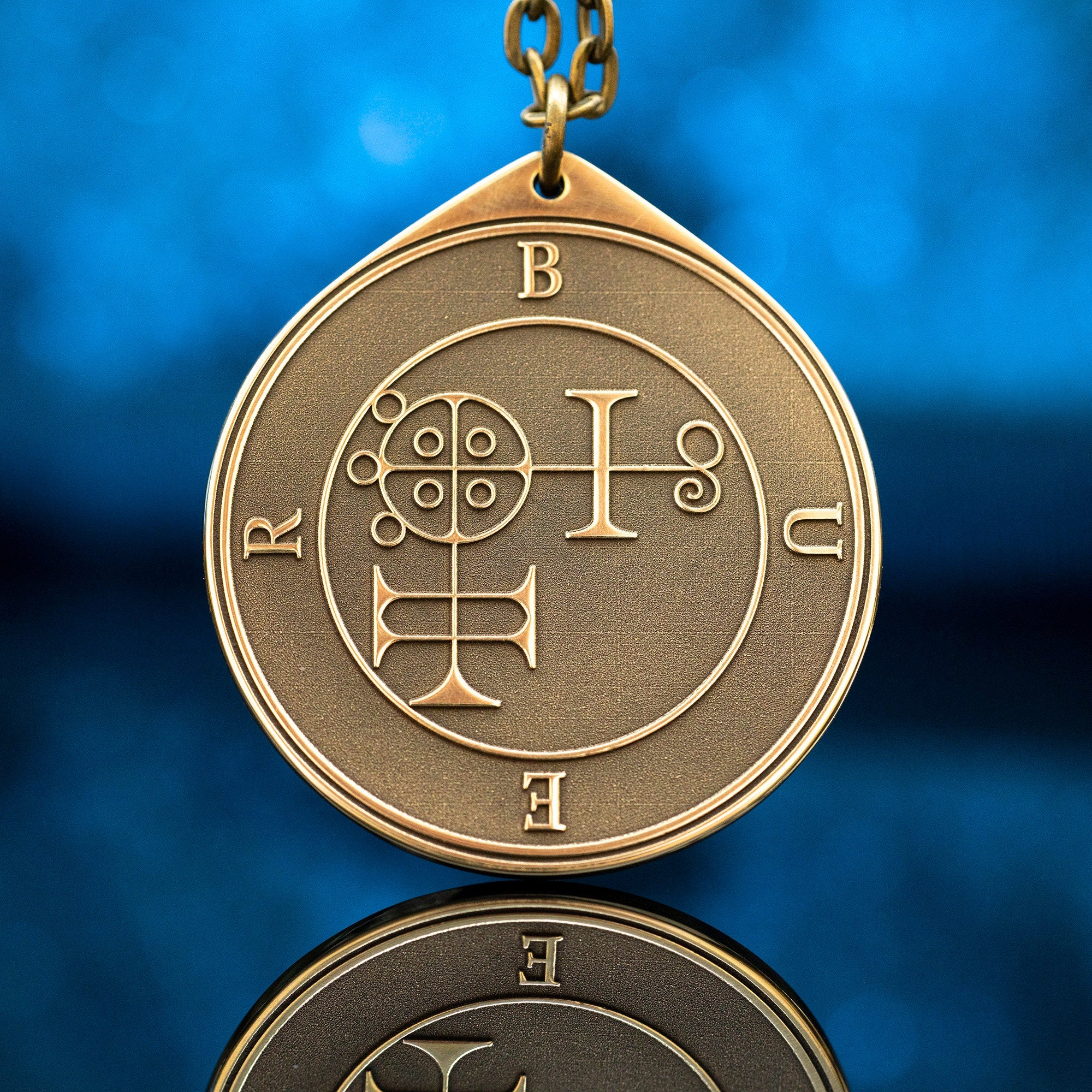 King Buer Seal Pendant: Lesser Key of Solomon Amulet