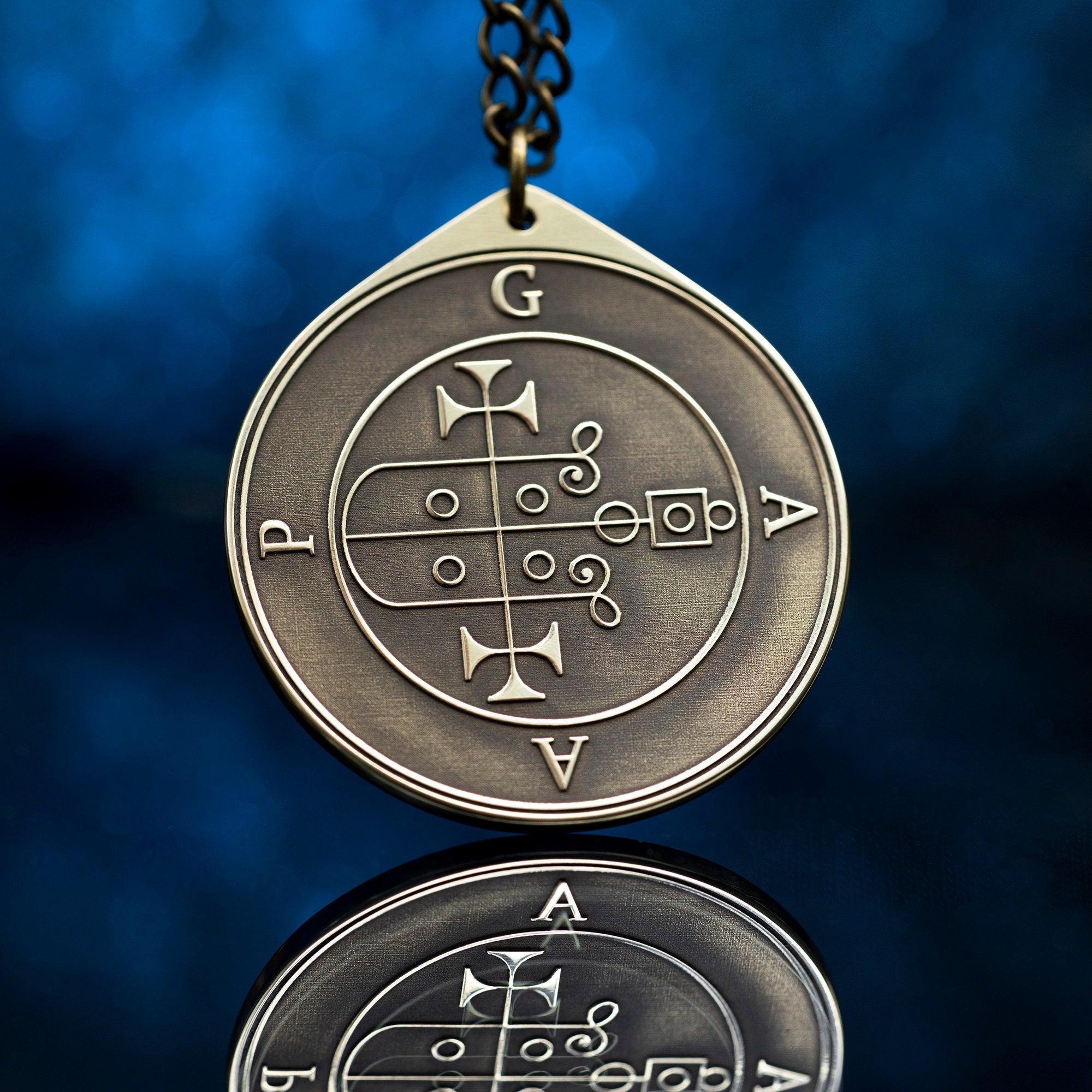 Prince Gaap Demon of things Past, Present, and to Come - Lesser Key of Solomon Seal pendant amulet kabbalah occult magic goetia talisman