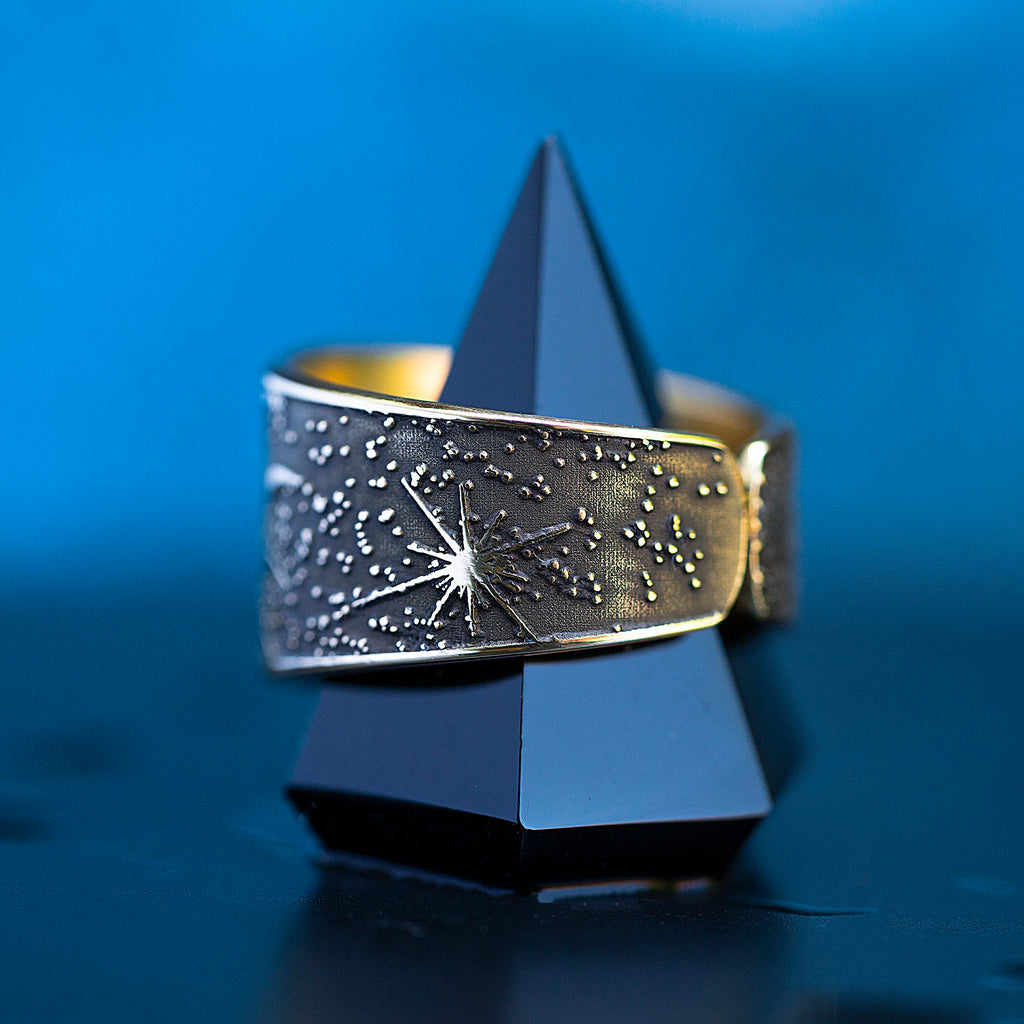 Azrael Seal Ring: Archangel of Transformation and Death, Solomon Kabbalah Goetia Talisman