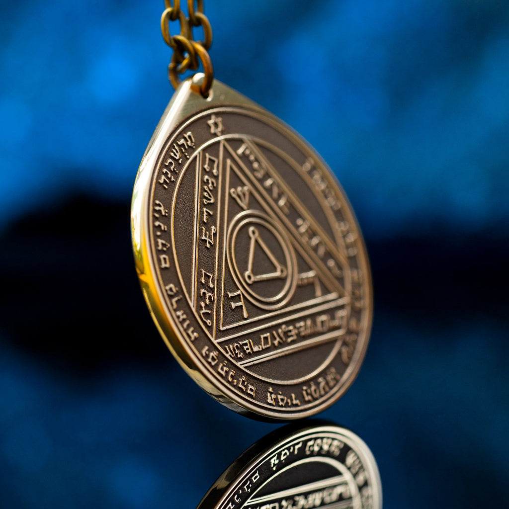 The Sixth Pentacle of the Sun pendant Solomon kabbalah amulet talisman seal goetia occult magic lemegeton