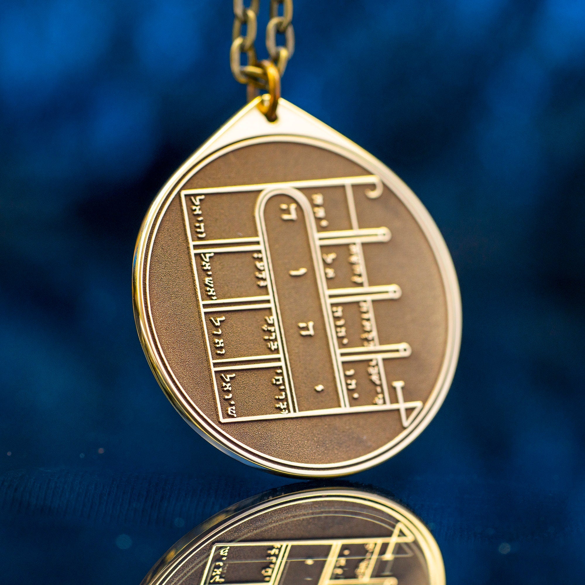 The First Pentacle of the Moon pendant Solomon kabbalah amulet talisman seal goetia occult magic lemegeton