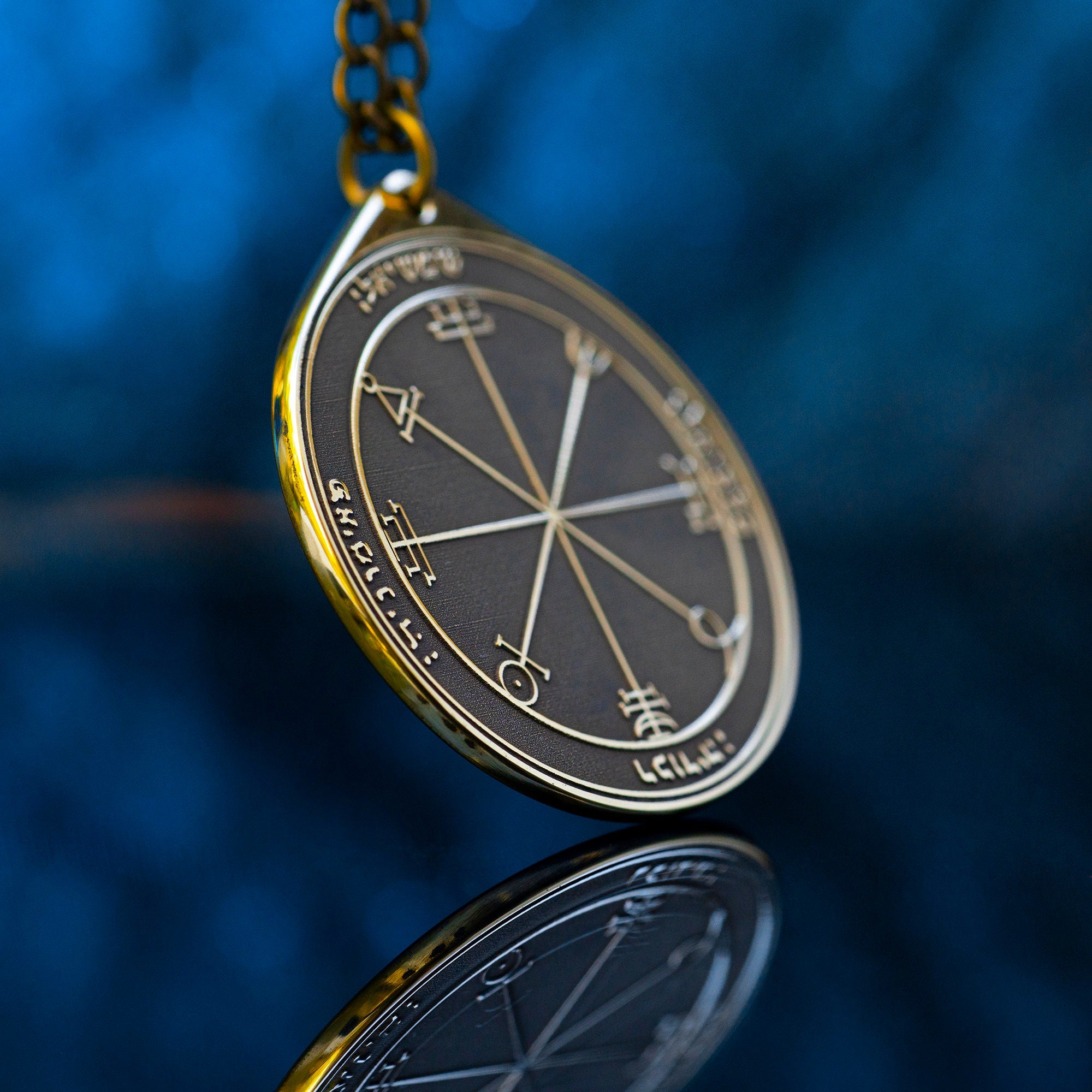 The Second Pentacle of the Sun pendant Solomon kabbalah amulet talisman seal goetia occult magic lemegeton