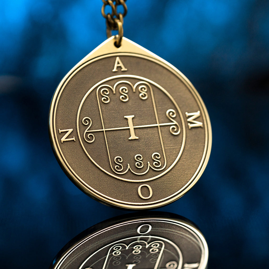 Amon Seal Pendant: Demon of Foresight and Reconciliation, Solomon Goetia magic Kabbalah