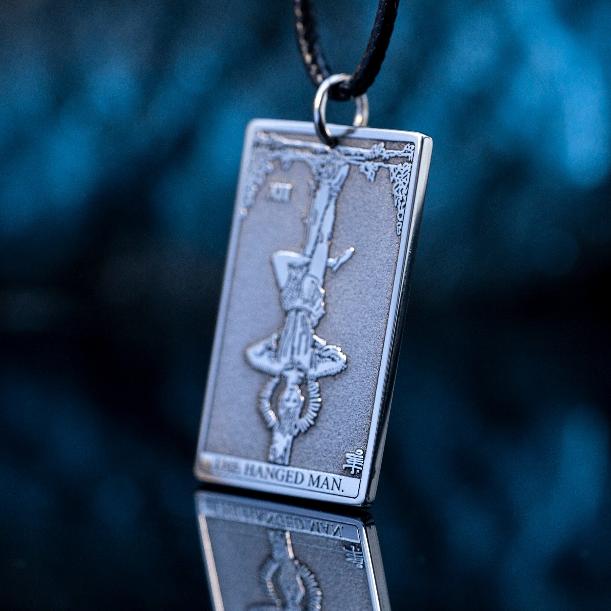 The Hanged Man Tarot Card Pendant: Major Arcana Occult Amulet