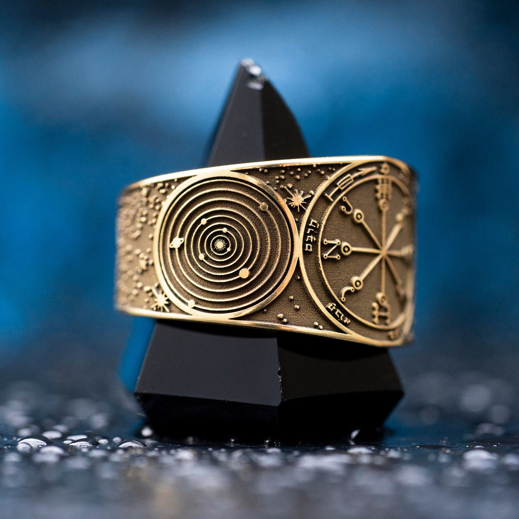 Goetia Sixth Pentacle of Mars Ring: Holy Seal of Solomon Talisman