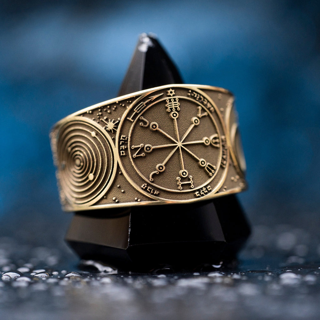 Goetia Sixth Pentacle of Mars Ring: Holy Seal of Solomon Talisman
