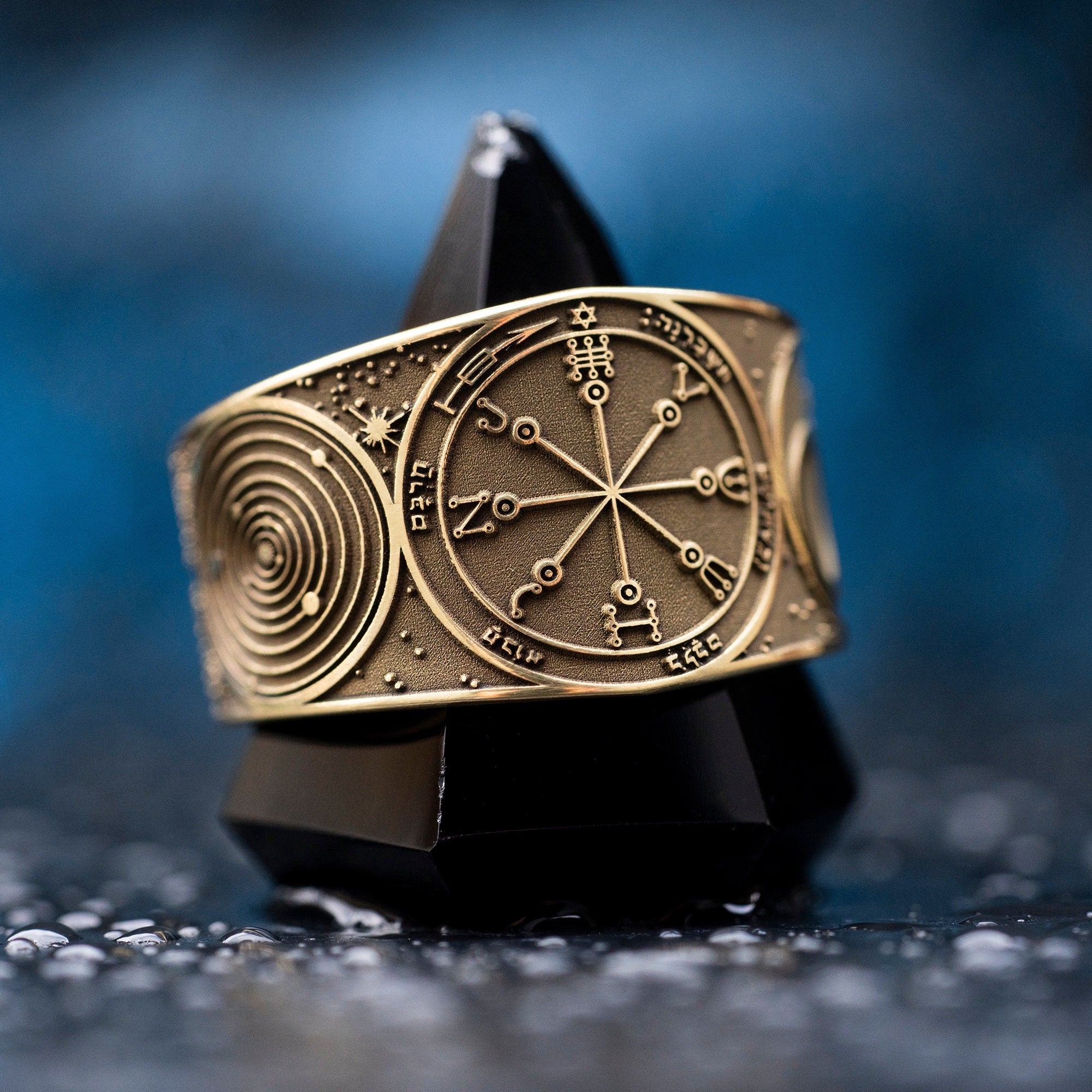 Goetia Sixth Pentacle of Mars Ring: Holy Seal of Solomon Talisman