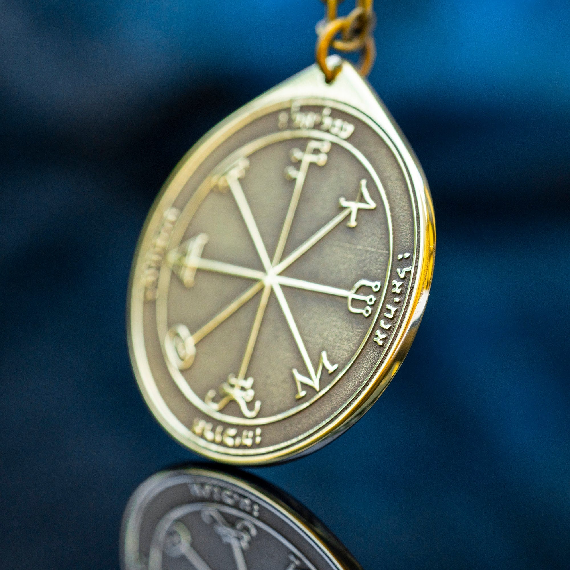 The Third Pentacle of Saturn pendant Solomon kabbalah amulet talisman seal goetia occult magic lemegeton