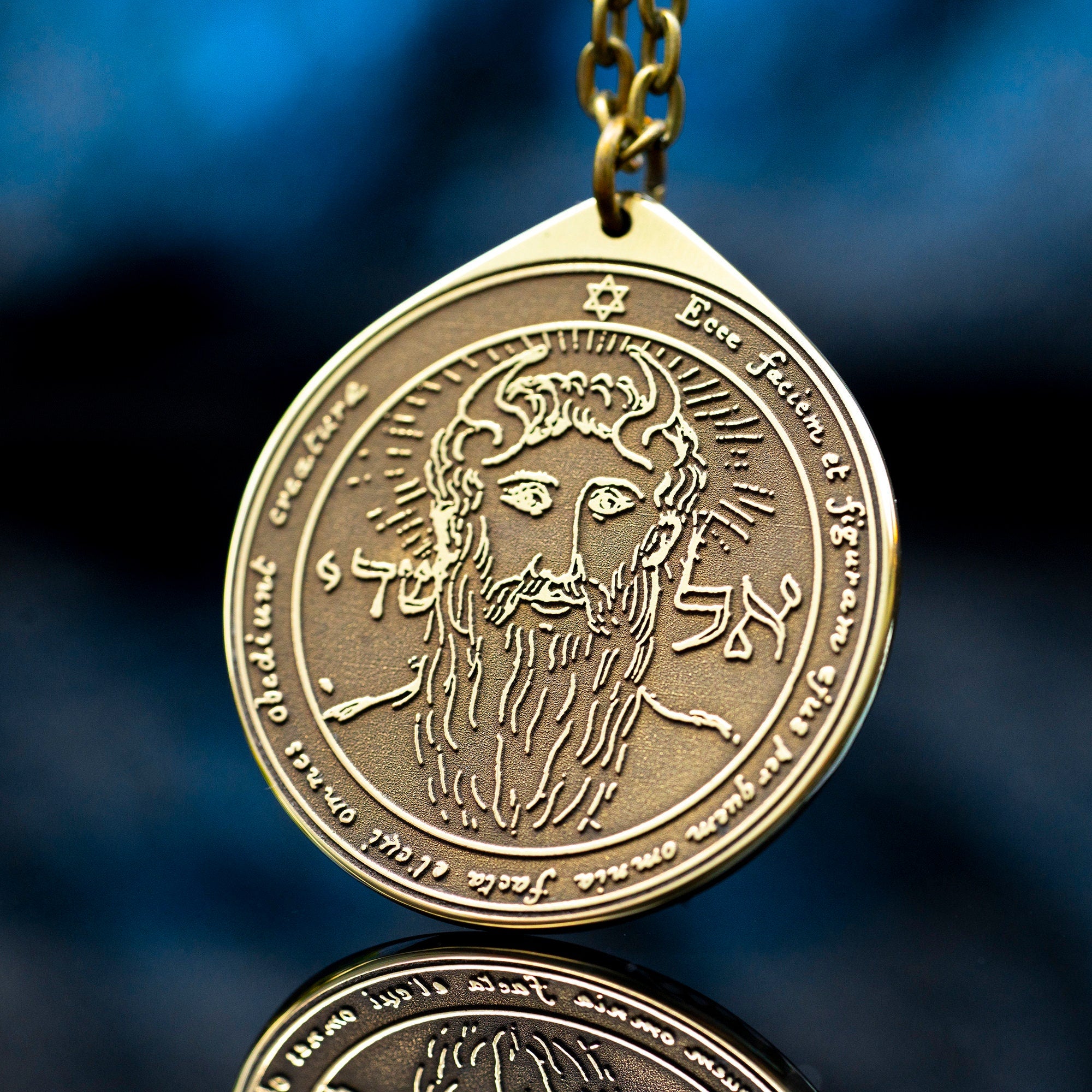 The First Pentacle of the Sun pendant Solomon kabbalah amulet talisman seal goetia occult magic lemegeton