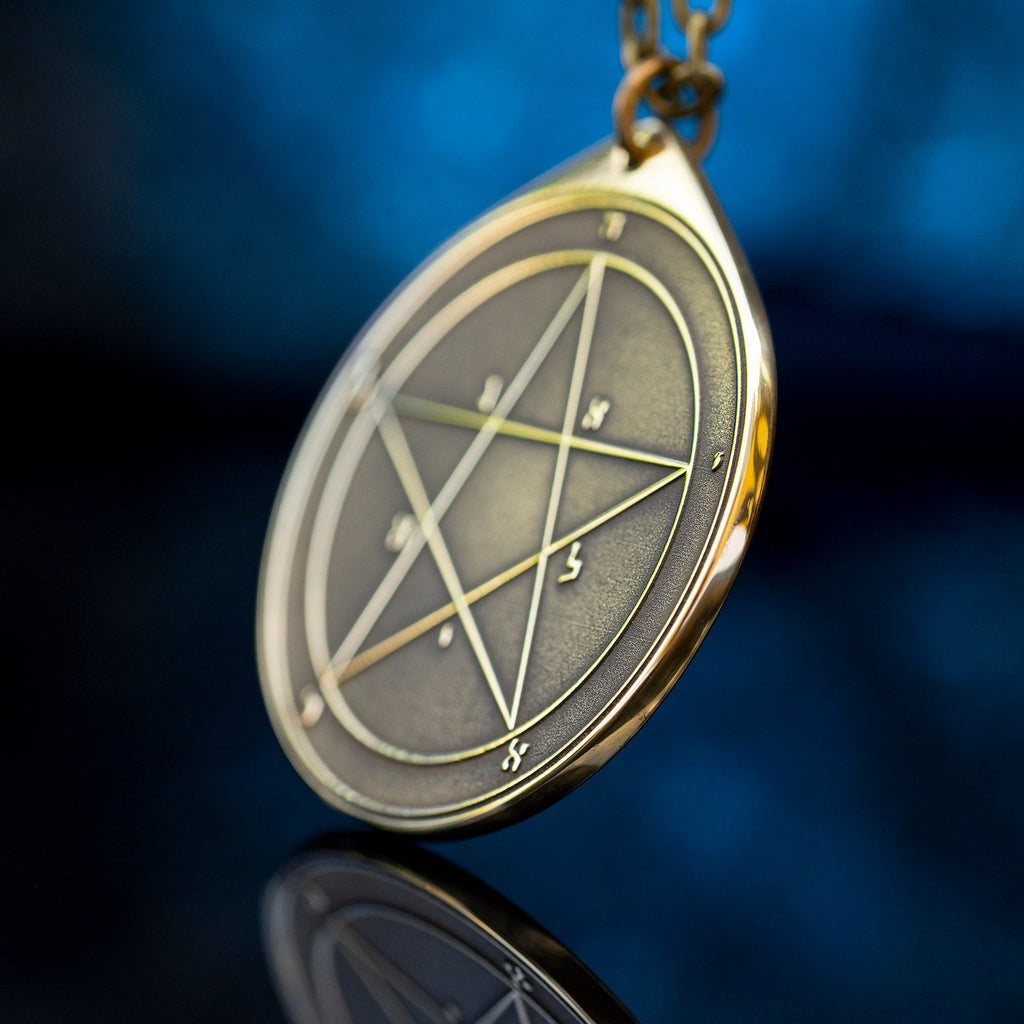 The First Pentacle of Mercury pendant Solomon kabbalah amulet talisman seal goetia occult magic lemegeton
