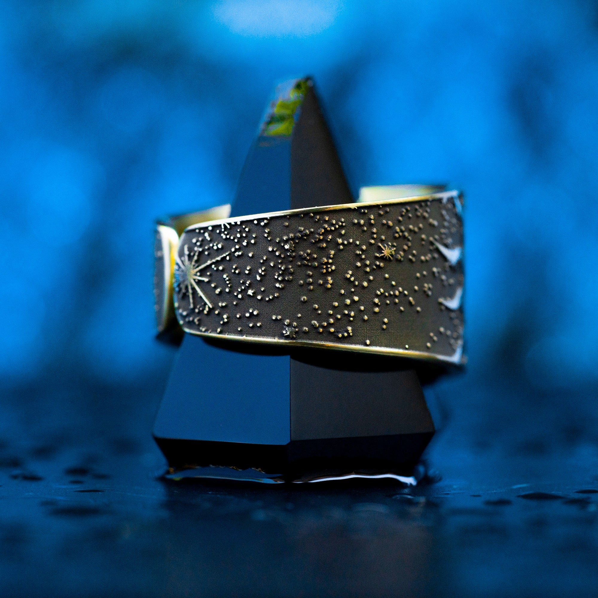 Archangel Raziel Brass Ring: Seal of Solomon Kabbalah Amulet