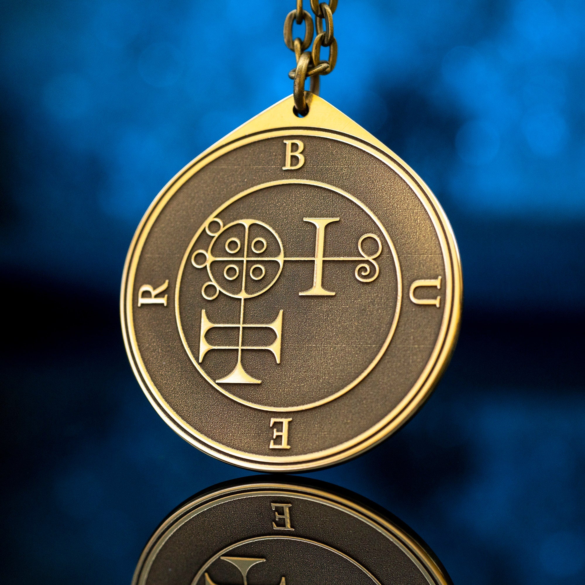 King Buer Seal Pendant: Lesser Key of Solomon Amulet