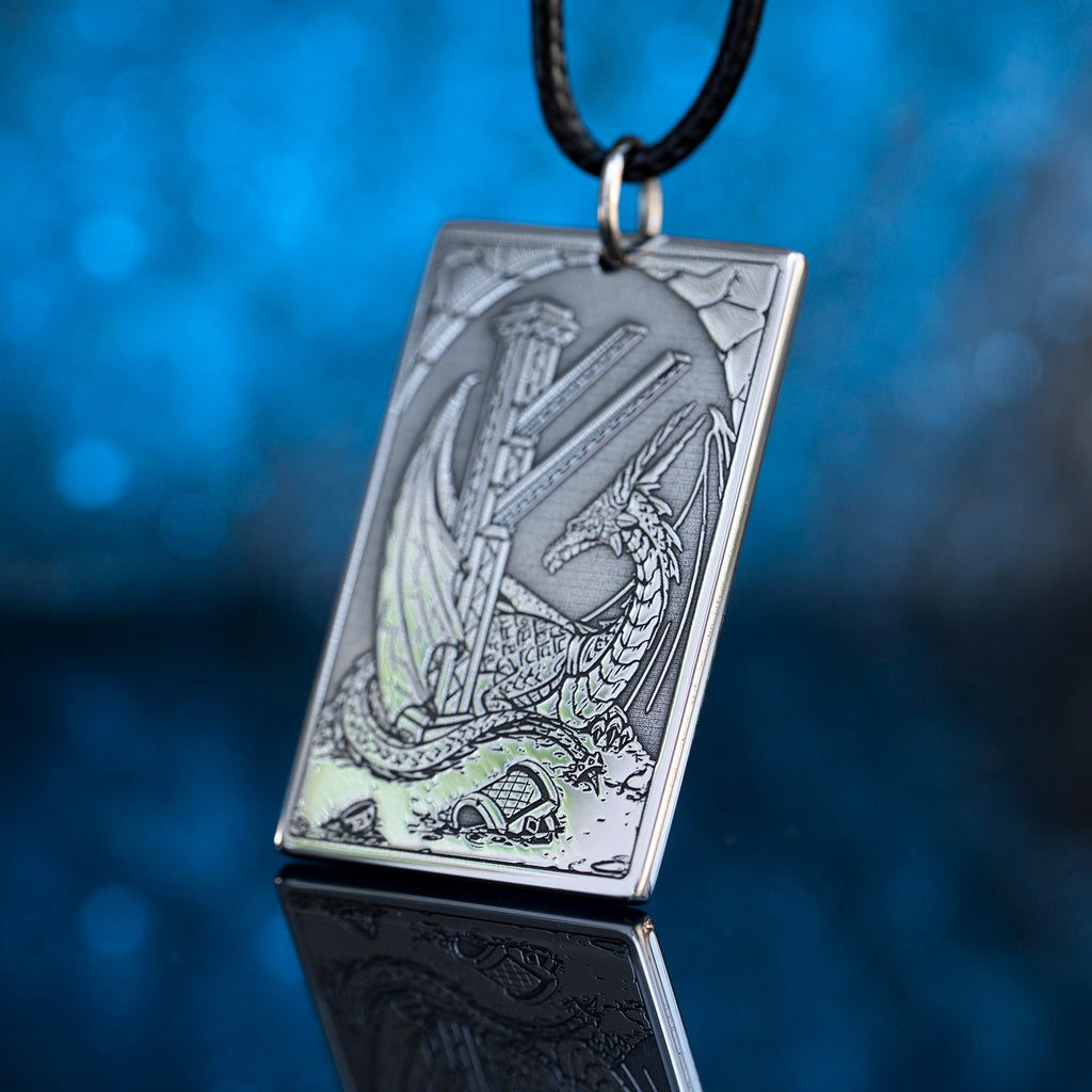 Fehu Rune for Wealth Celtic Dragon Treasure Elder Futhark Rune viking magic amulet kabbalah pendant talisman